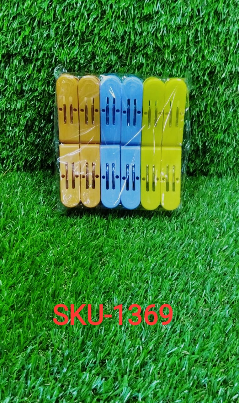 Plastic Cloth Double Pin Clips for cloth Dying cloth (multicolour) (Pack of 12) - Image 6