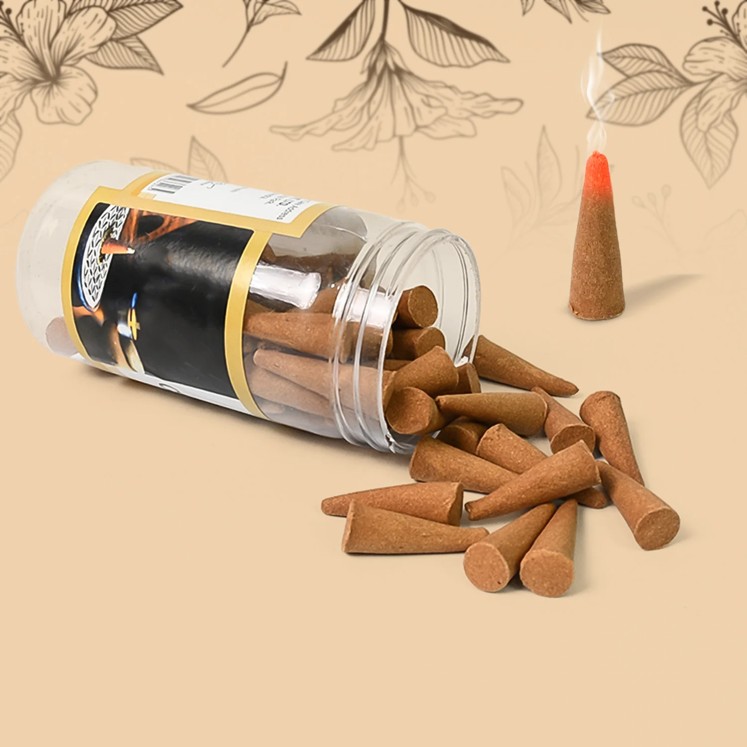 Mix Flavour Dhoop Cones, Premium Dhoop (120 GM/ Mix/ 1pc) - Image 3