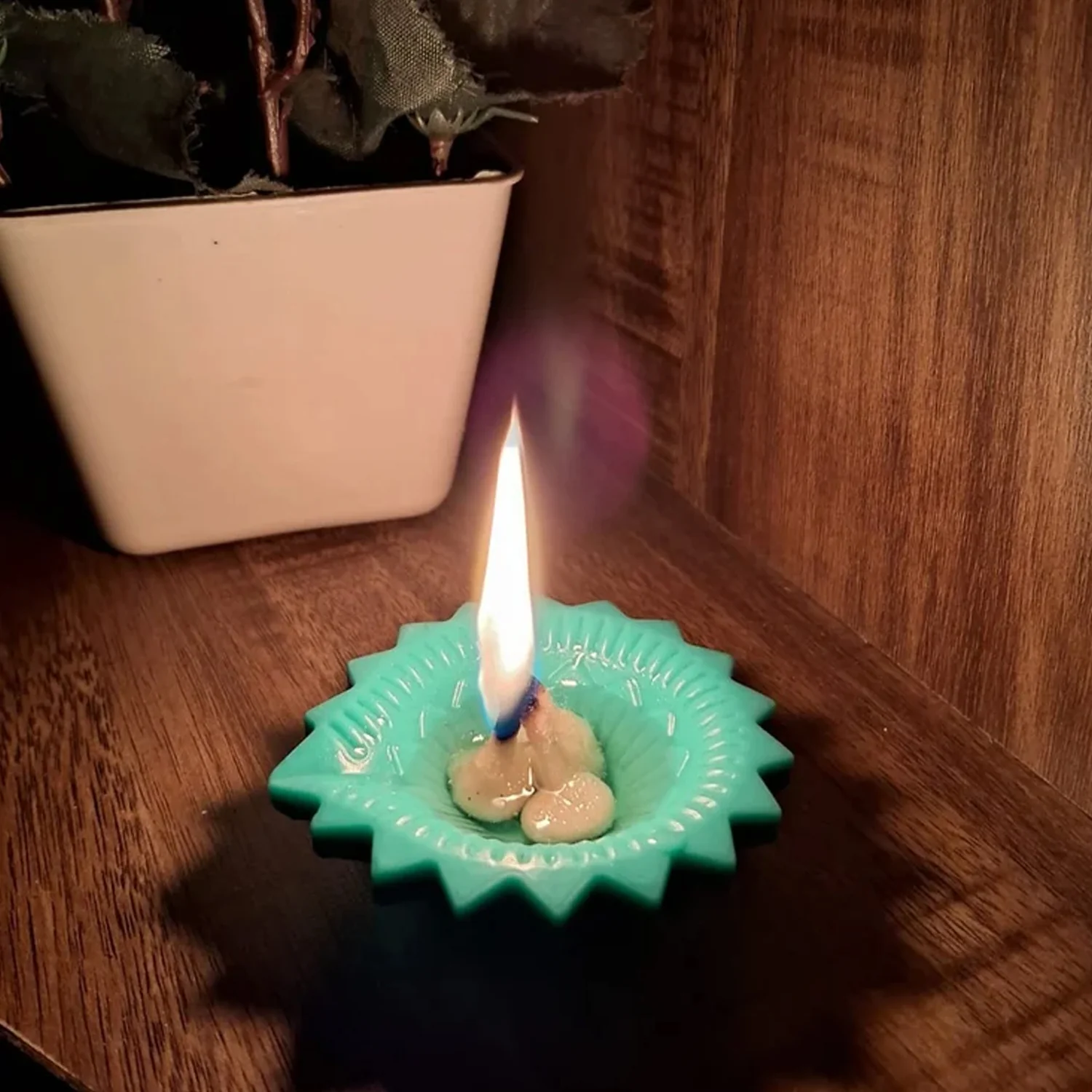Silicone Diya for Diwali Attractive Design Colourful Diya Combo, Diwali (6 Pcs Set) - Image 6