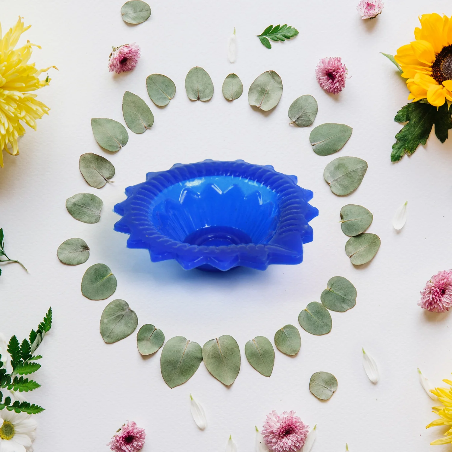 Silicone Diya Diwali Attractive Design Colourful Diya Combo, (Mix Design /1 Pc) - Image 6