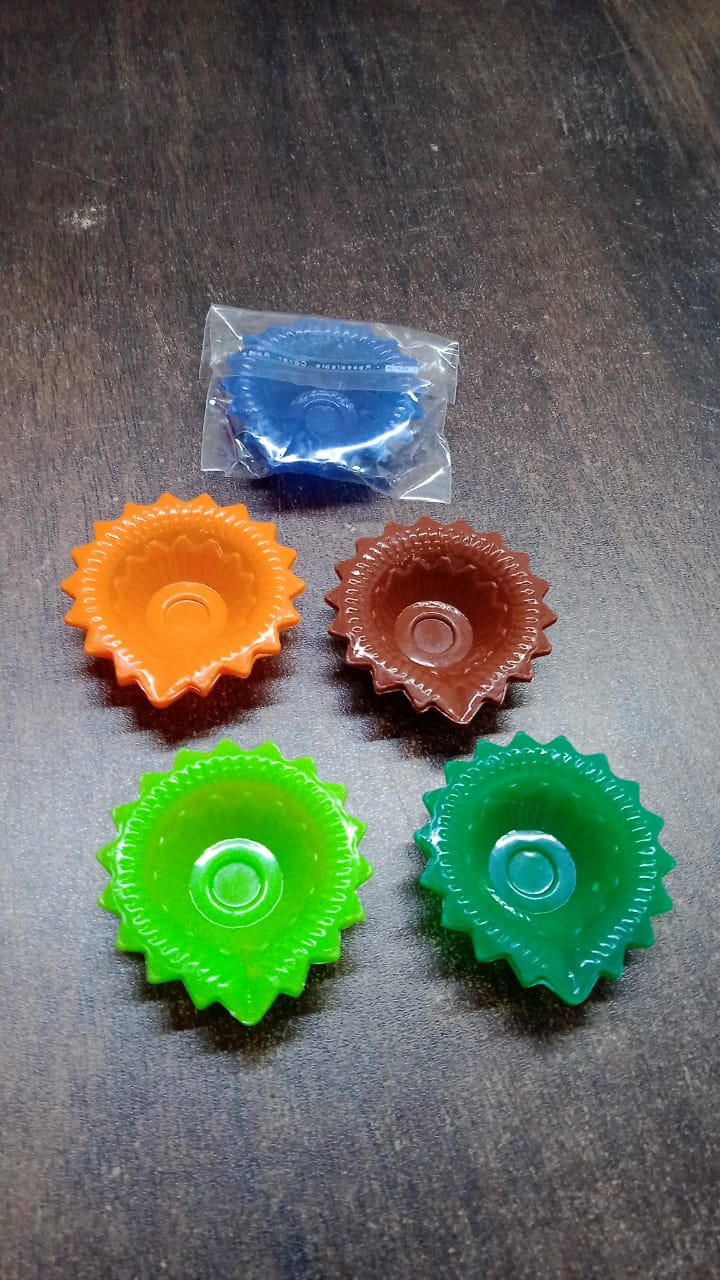 Silicone Diya Diwali Attractive Design Colourful Diya Combo, (Mix Design /1 Pc) - Image 9
