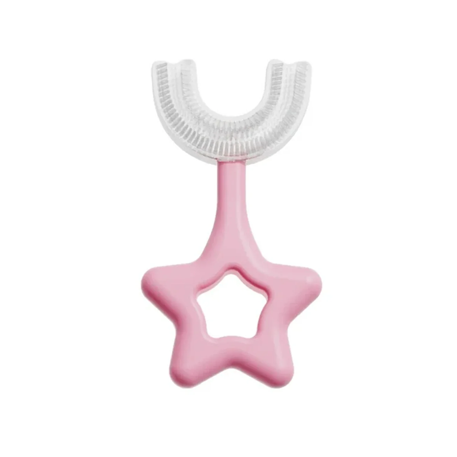 Star / U-Shape Silicone Manual Toothbrush (1 Pc) - Image 5