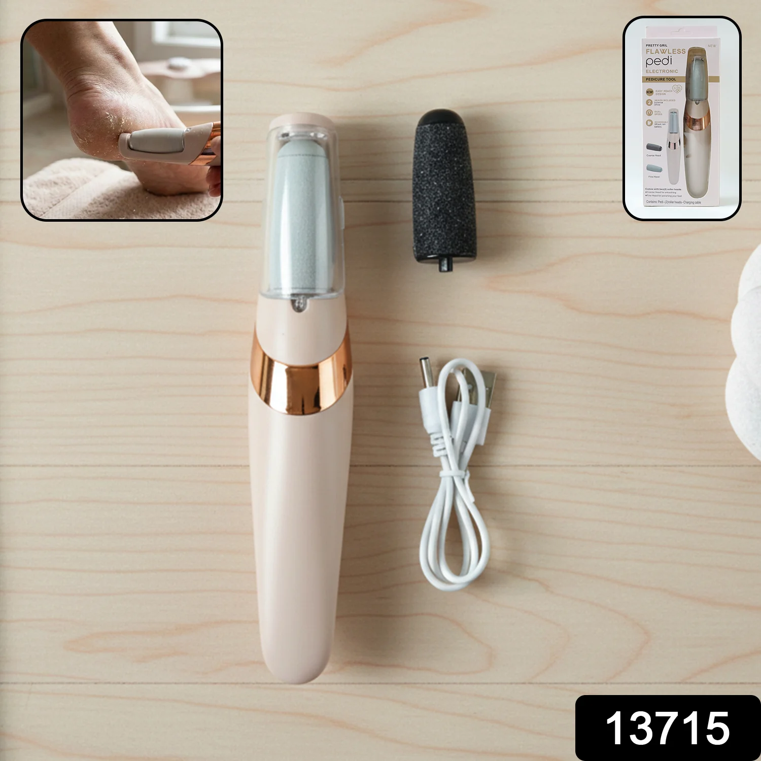 Flewless Pedi Electronic Pedicure Tool (1 Set) - Image 2