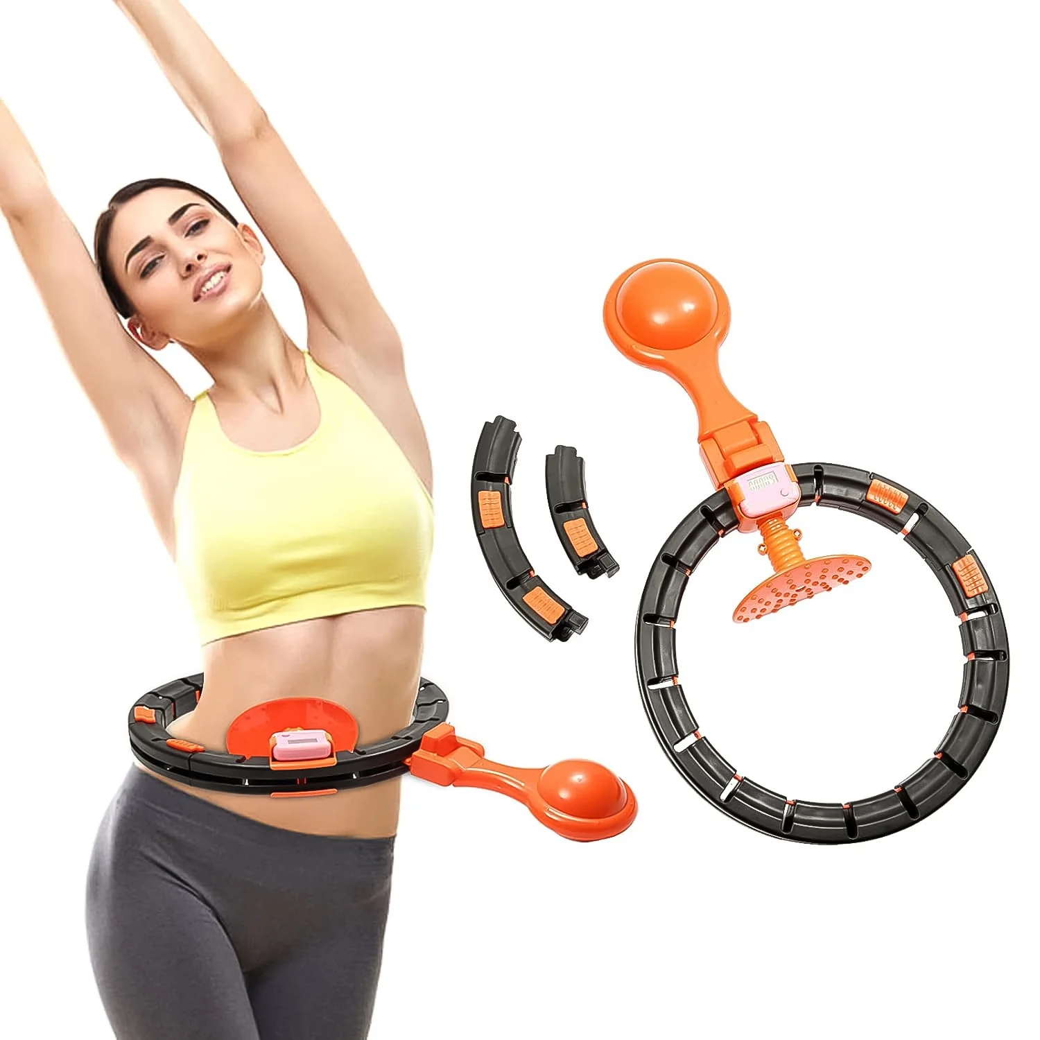 Fitness Hula Hoops with Spinning Ball and Intelligent Counter (1 Pc / With Brown Box) - Image 5