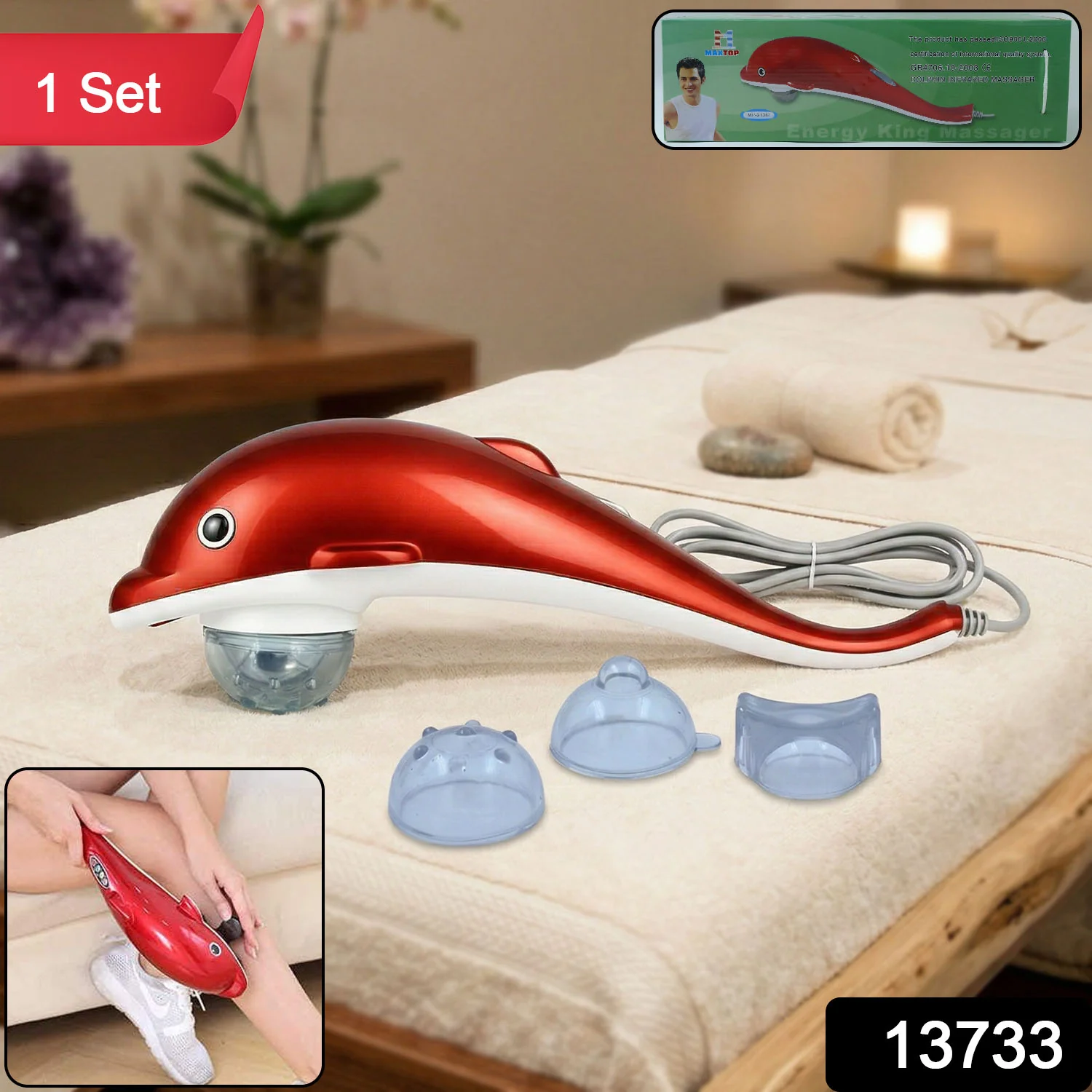 Electric Dolphin Handheld Massager (1 Pc) - Image 2