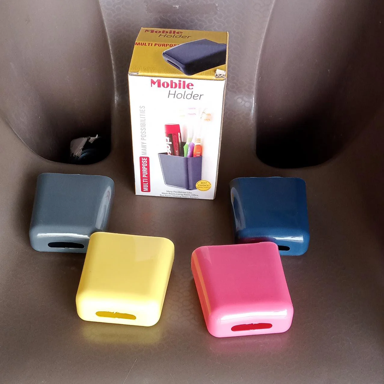Wall Mounted Storage Case with Mobile Phone Charging Port Plug Holder - Pack of 4 Pcs - Image 11