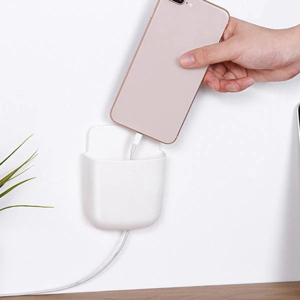 Wall Mounted Storage Case with Mobile Phone Charging Port Plug Holder - Pack of 4 Pcs - Image 7