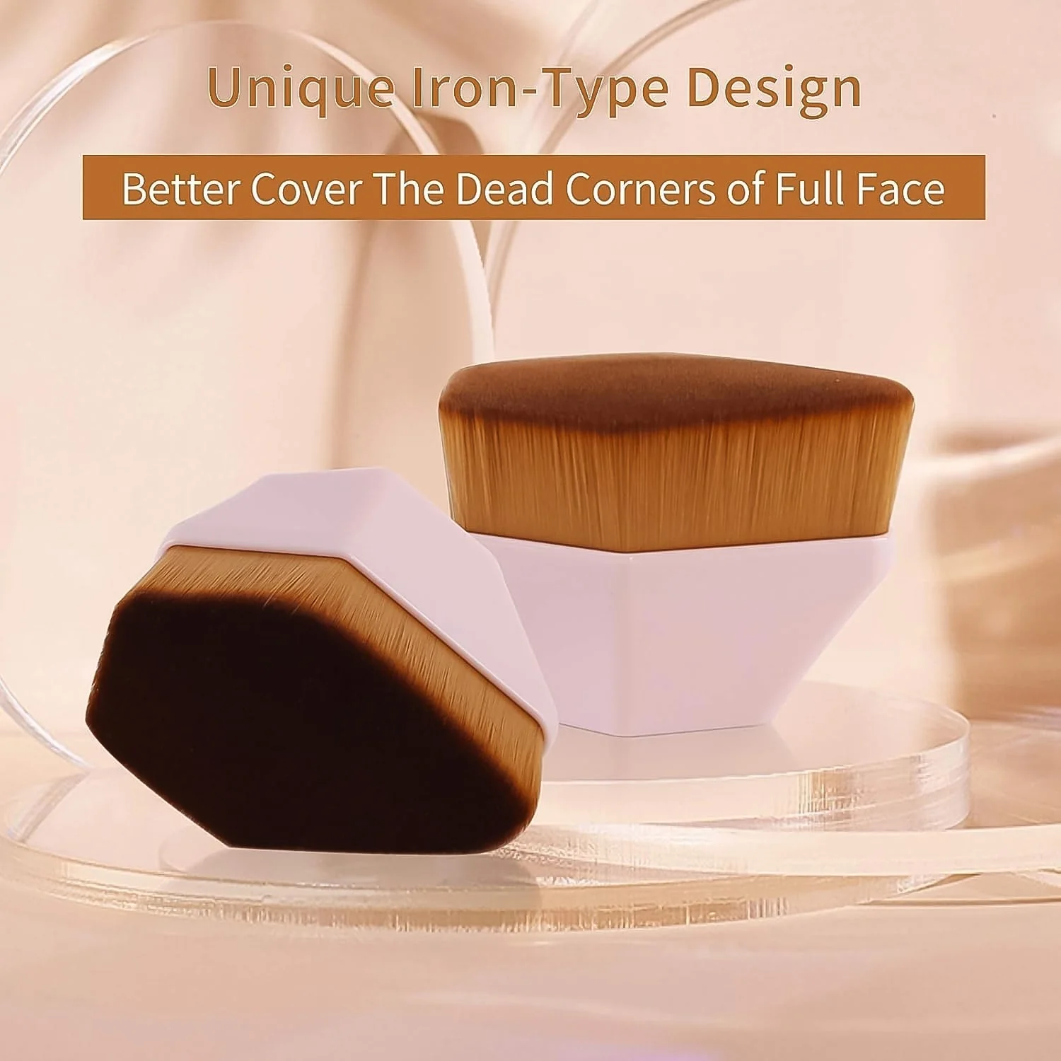 Perfect Foundation Makeup Brush with Portable Case (1 Pc) - Image 4