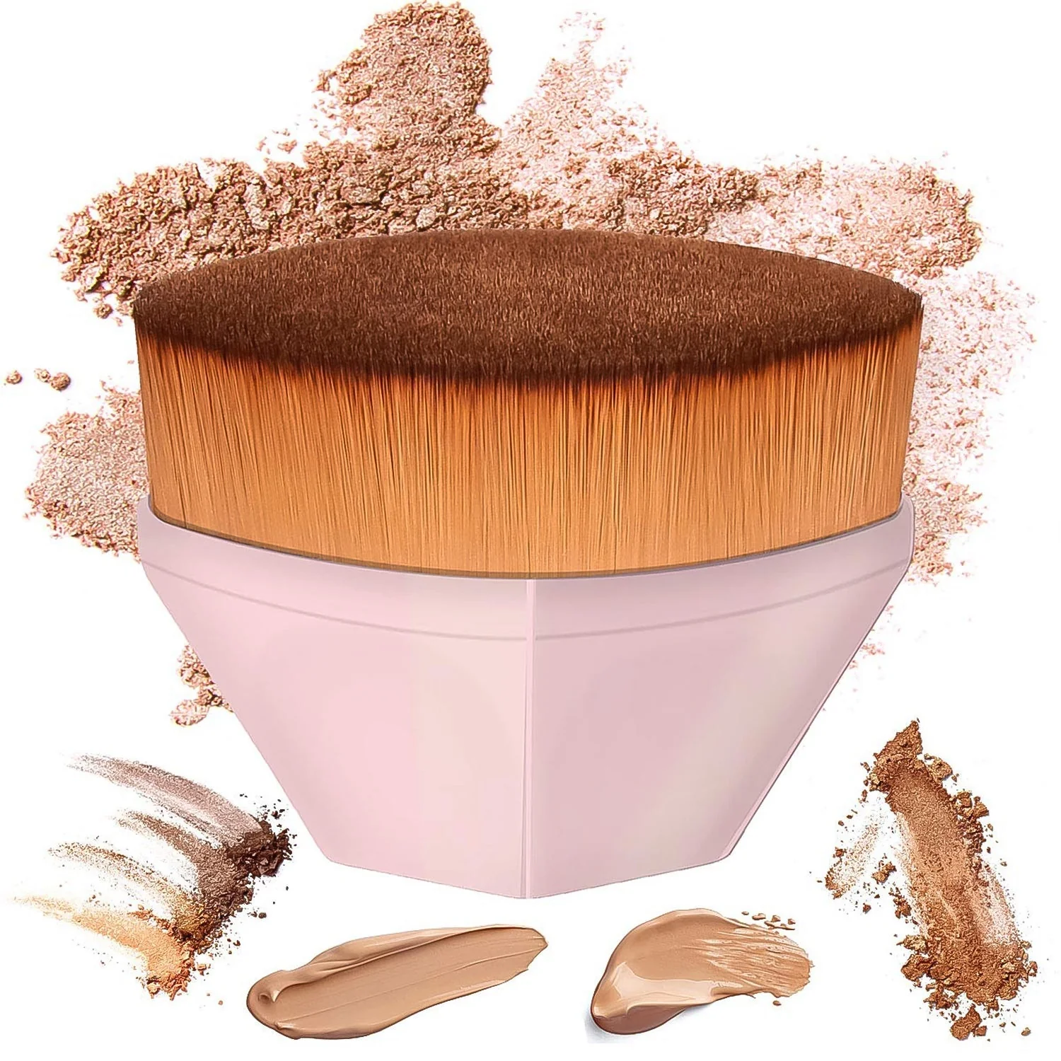 Perfect Foundation Makeup Brush with Portable Case (1 Pc) - Image 5
