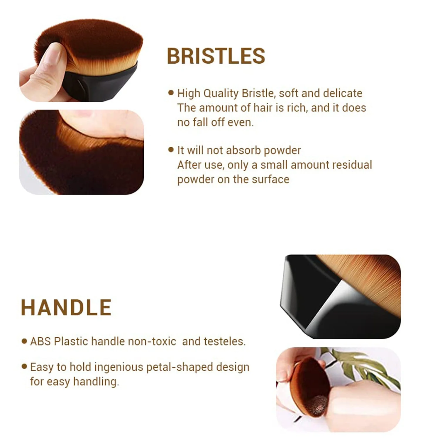 Perfect Foundation Makeup Brush with Portable Case (1 Pc) - Image 6