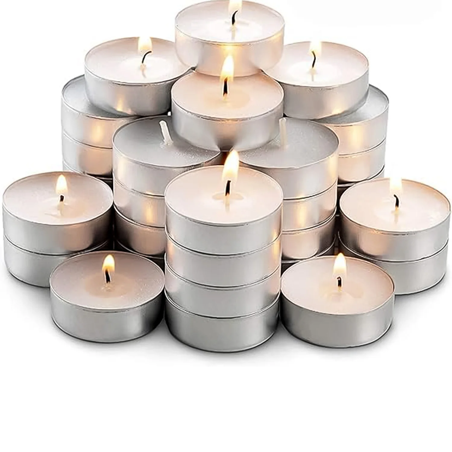 Tealight Candles Set, Smokeless Candles, Diwali (50 Pcs set) - Image 5