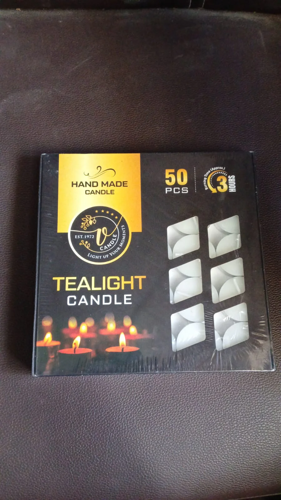 Tealight Candles Set, Smokeless Candles, Diwali (50 Pcs set) - Image 7