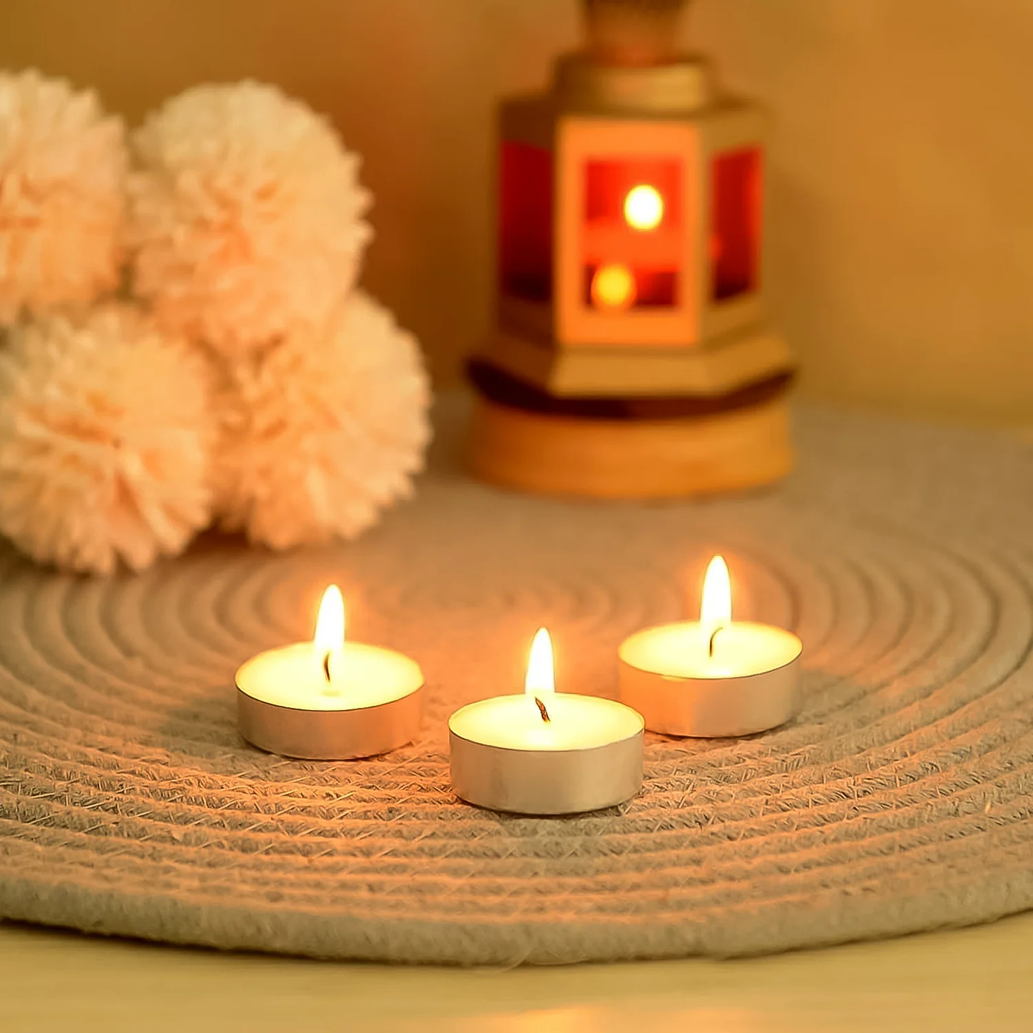 Tealight Candles Set, Smokeless Candles, Diwali (10 Pcs set) - Image 6
