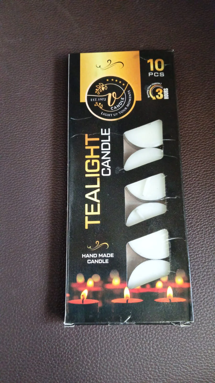 Tealight Candles Set, Smokeless Candles, Diwali (10 Pcs set) - Image 7