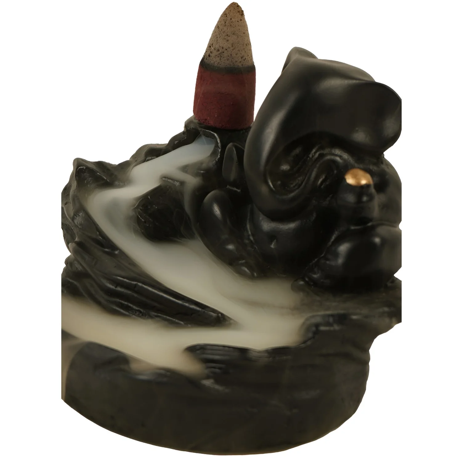 Smoke Fountain Ganesha Idol Decoration Items 8 Pc Backflow Incense Cones (1 pc) - Image 6