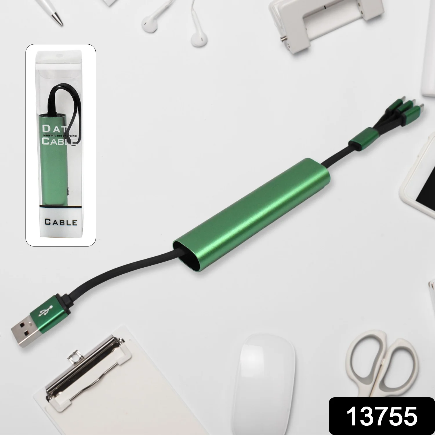 Charging Cable, 3 in 1 Extendable, Data transmit & Charging Cable (1 Pc) - Image 2