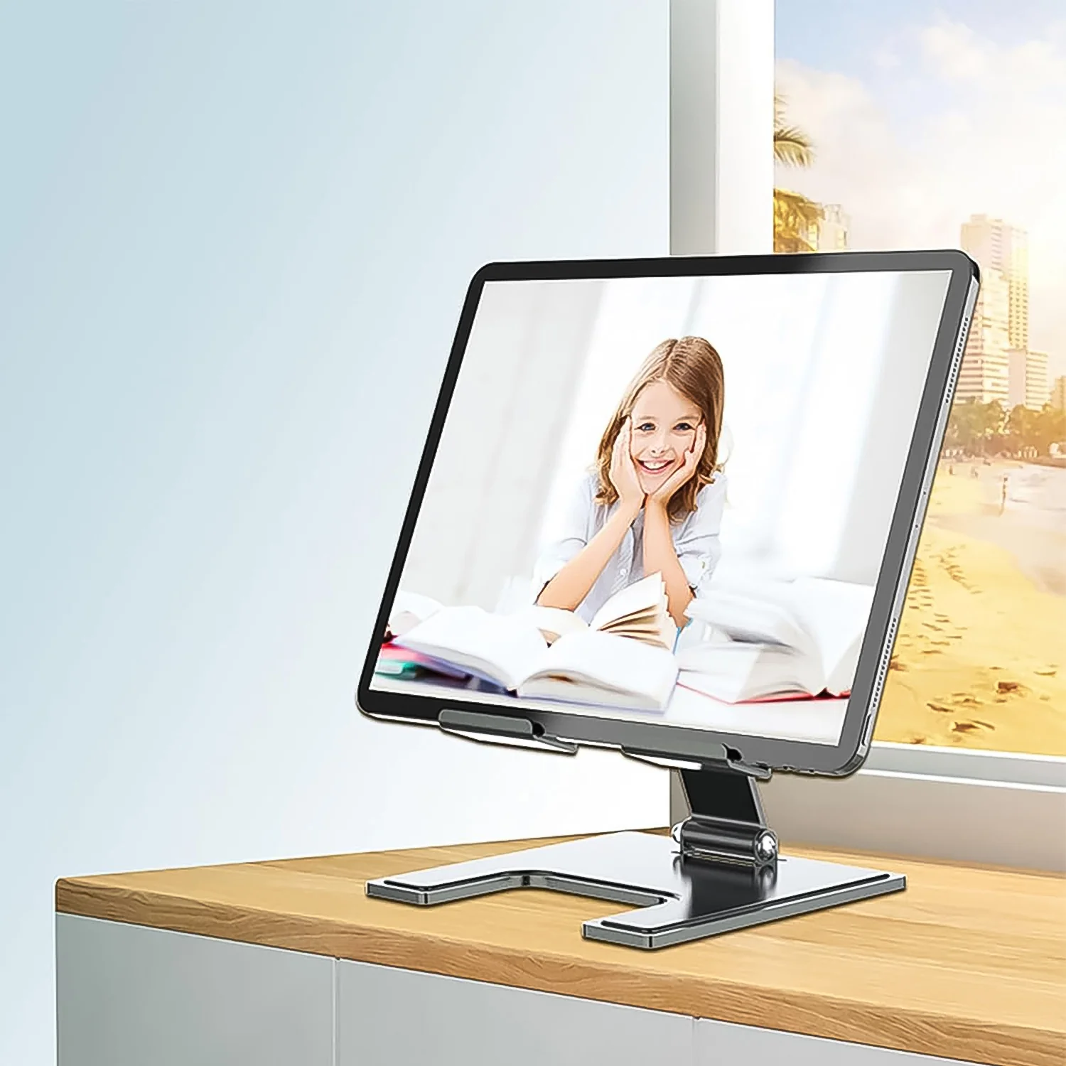 Adjustable Desktop Tablet Phone Stand Aluminium Alloy Stand For Phone (1 Pc) - Image 4