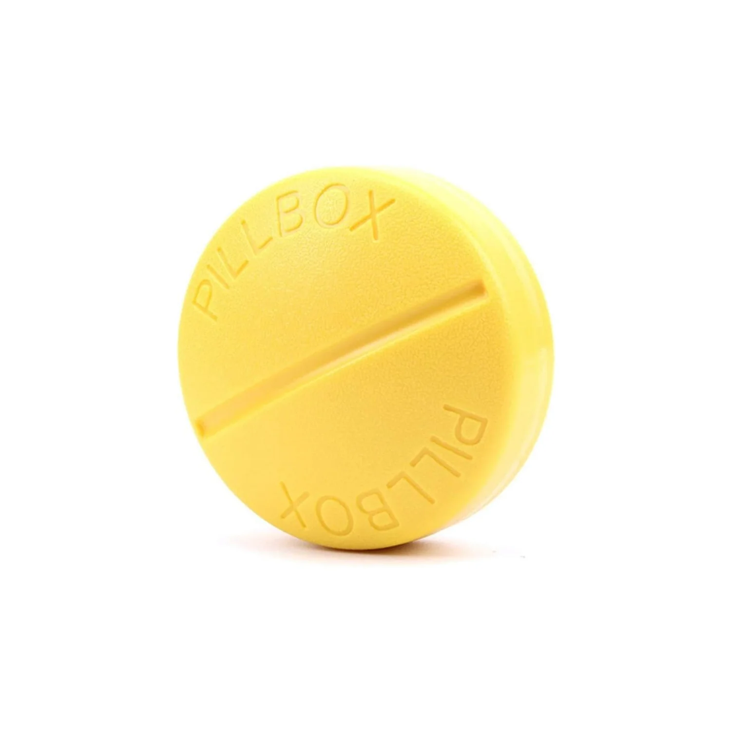 Portable Round Shape 4 Compartments Pill Box (1 Pc / With Brown Box) - Image 5