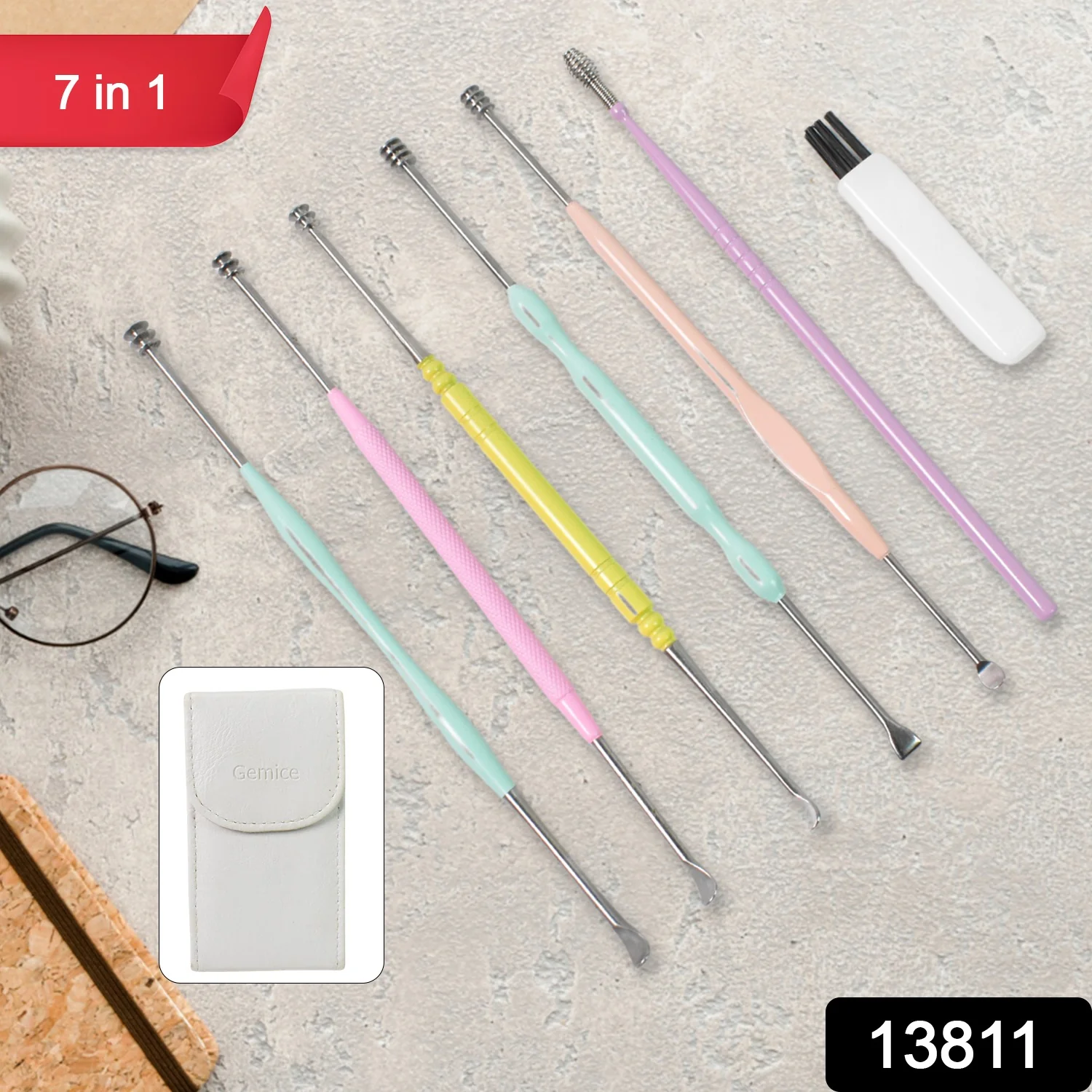 7 Pcs Earwax Removal Kit | Ear Cleansing Tool Set - Image 2