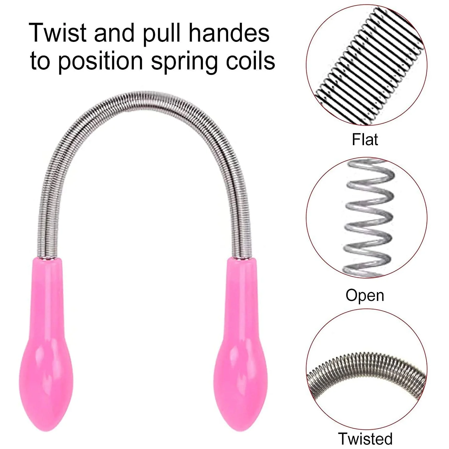 Facial Hair Remover Set Spring Epilator Hair Removal Springs Eyebrow Razors (1 Pc) - Image 3