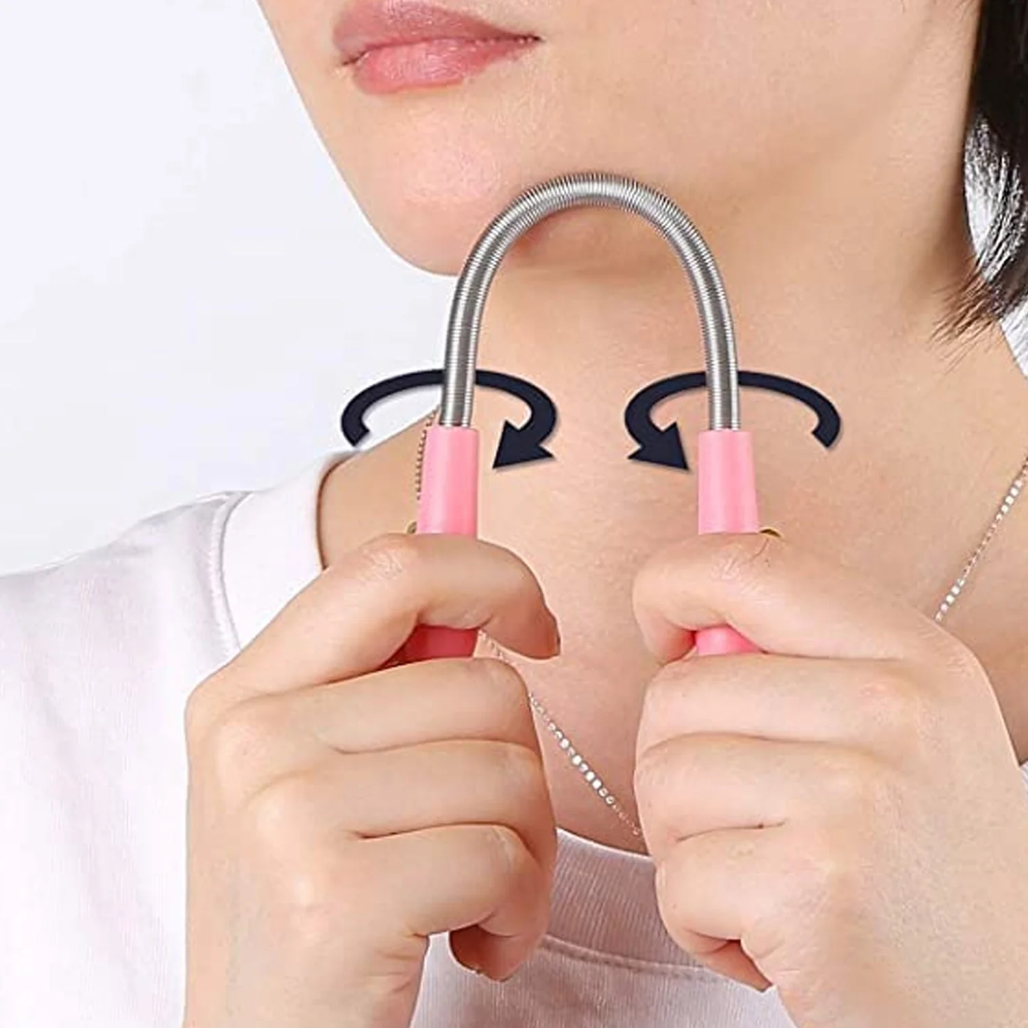 Facial Hair Remover Set Spring Epilator Hair Removal Springs Eyebrow Razors (1 Pc) - Image 8