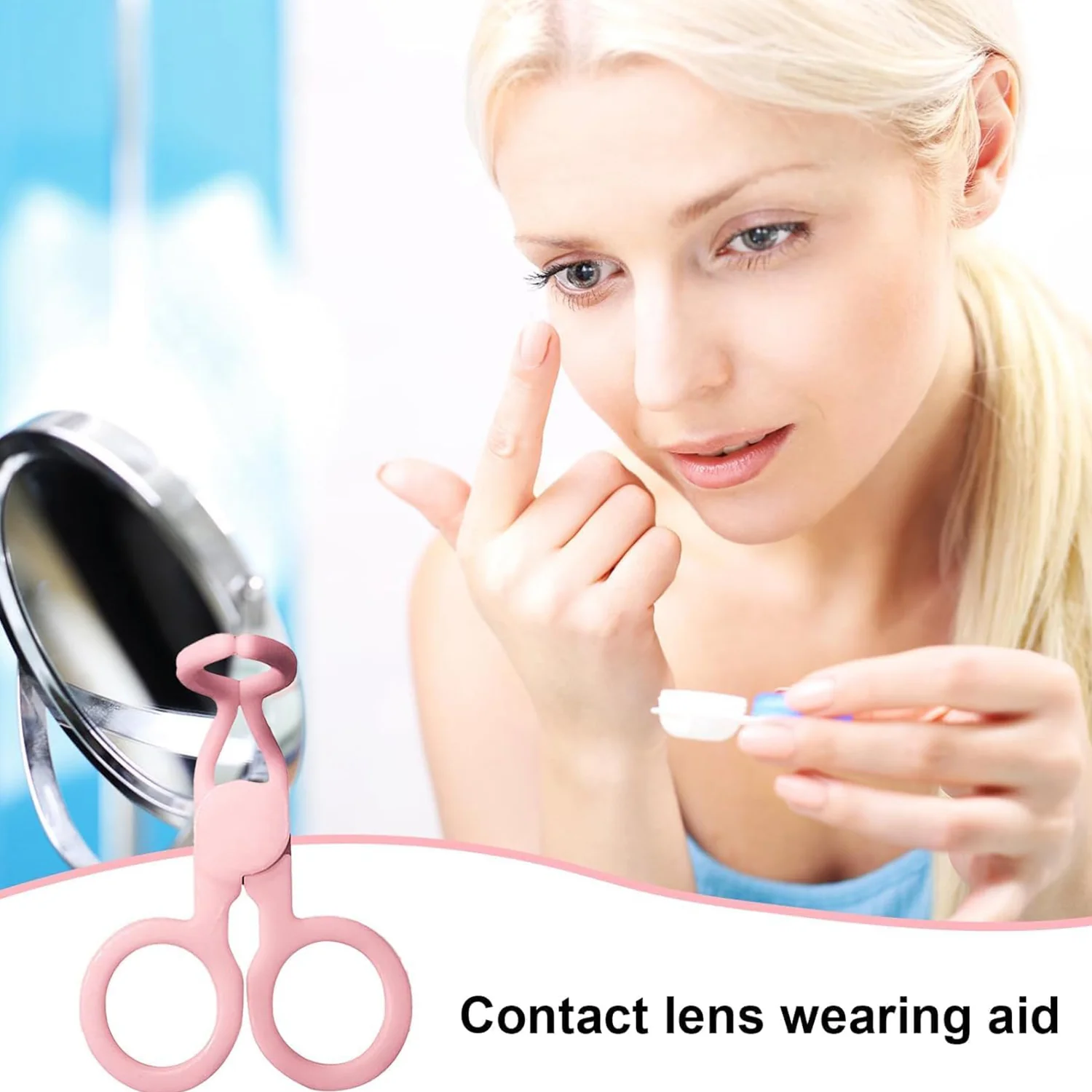 Plastic Ergonomic Women Eye Care Contact Lenses Inserter Remover Tool (1 Pc) - Image 4