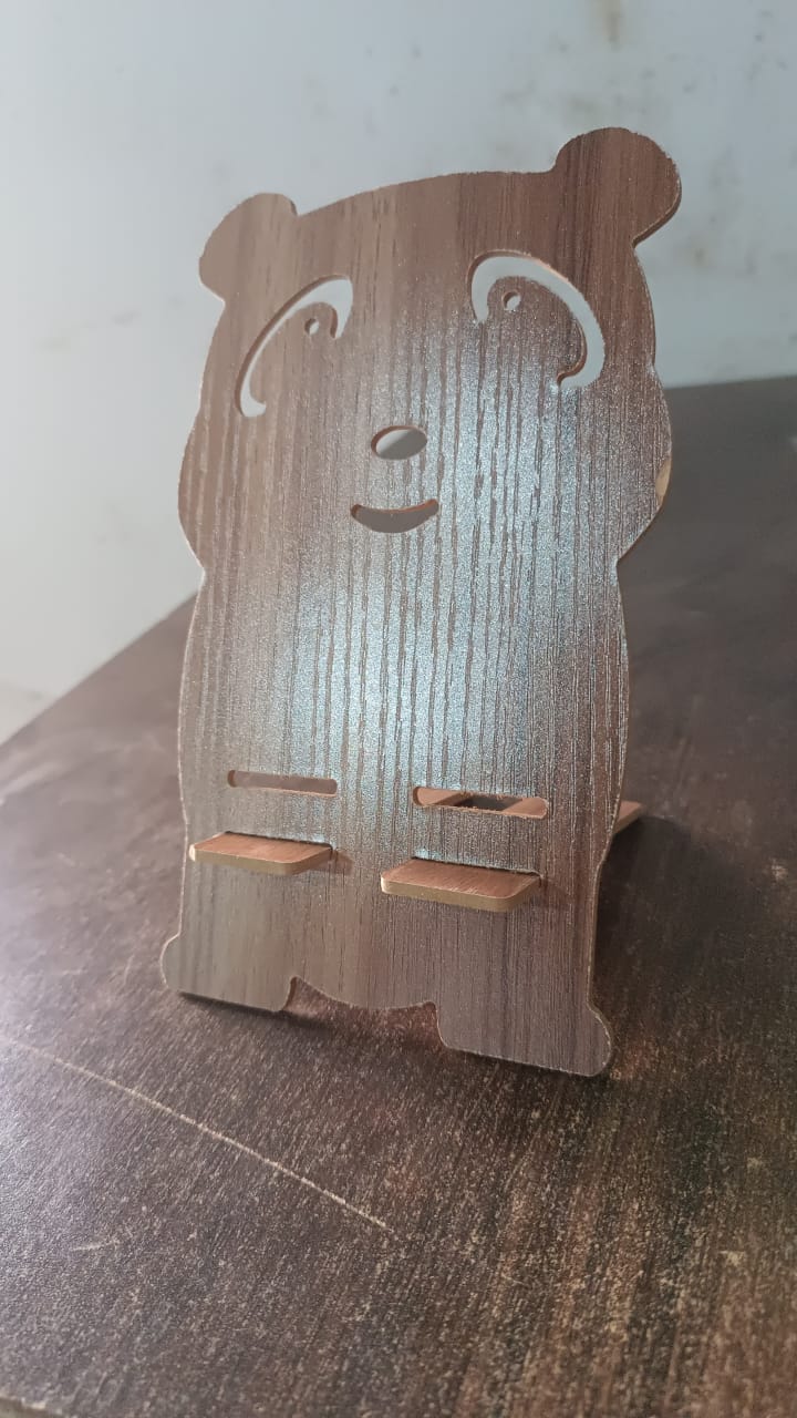 Wooden Cartoon Shape Design Mobile Stand  (1 Pc) - Image 7