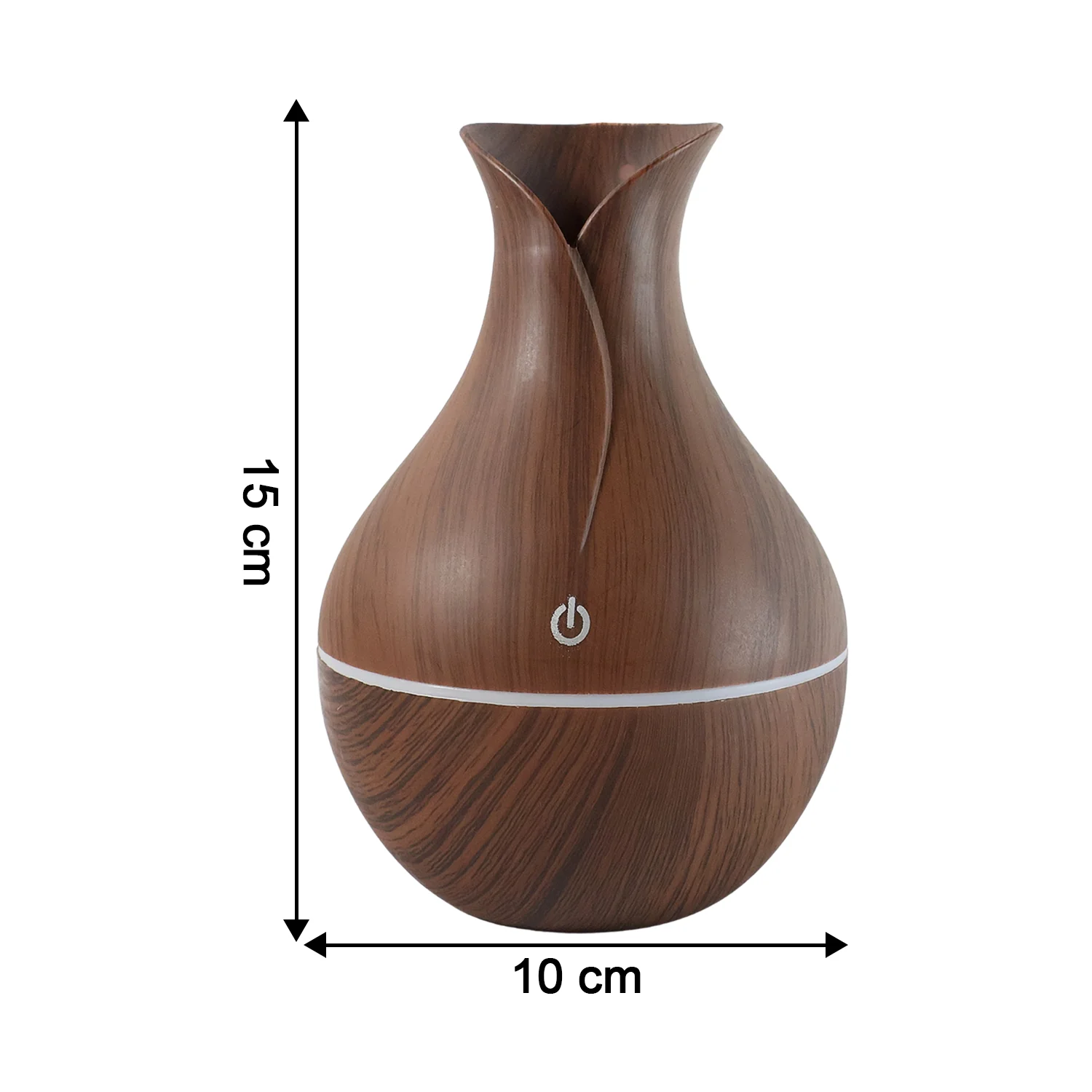 Mini Wooden Vase Pot Diffuser Cool Mist Atomization Humidifier (1 Pc) - Image 7