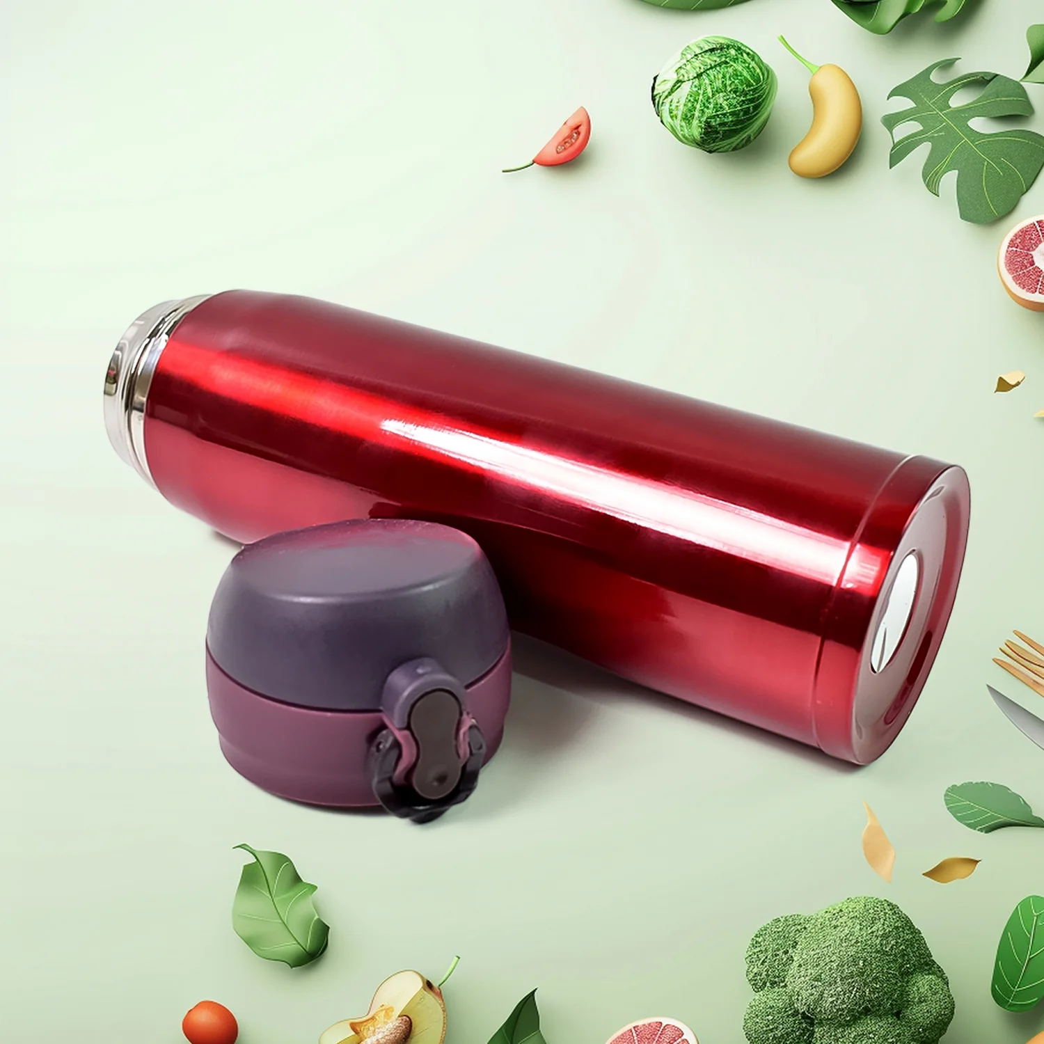 Personalized Stainless Steel Kids Bottle – Vacuum Flask (500 ML) - Image 4