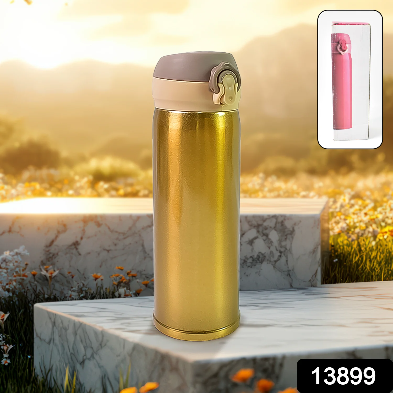 Customized / Personalized Water Bottle Kids, Insulated Stainless Steel (500 ML) - Image 2