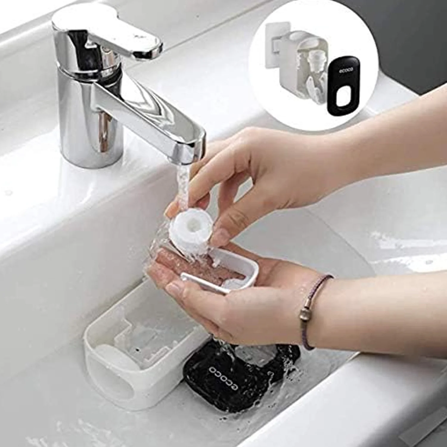 ABS Automatic Toothpaste Dispenser Space Saving for Home Bath Accessory (1 Pc) - Image 9