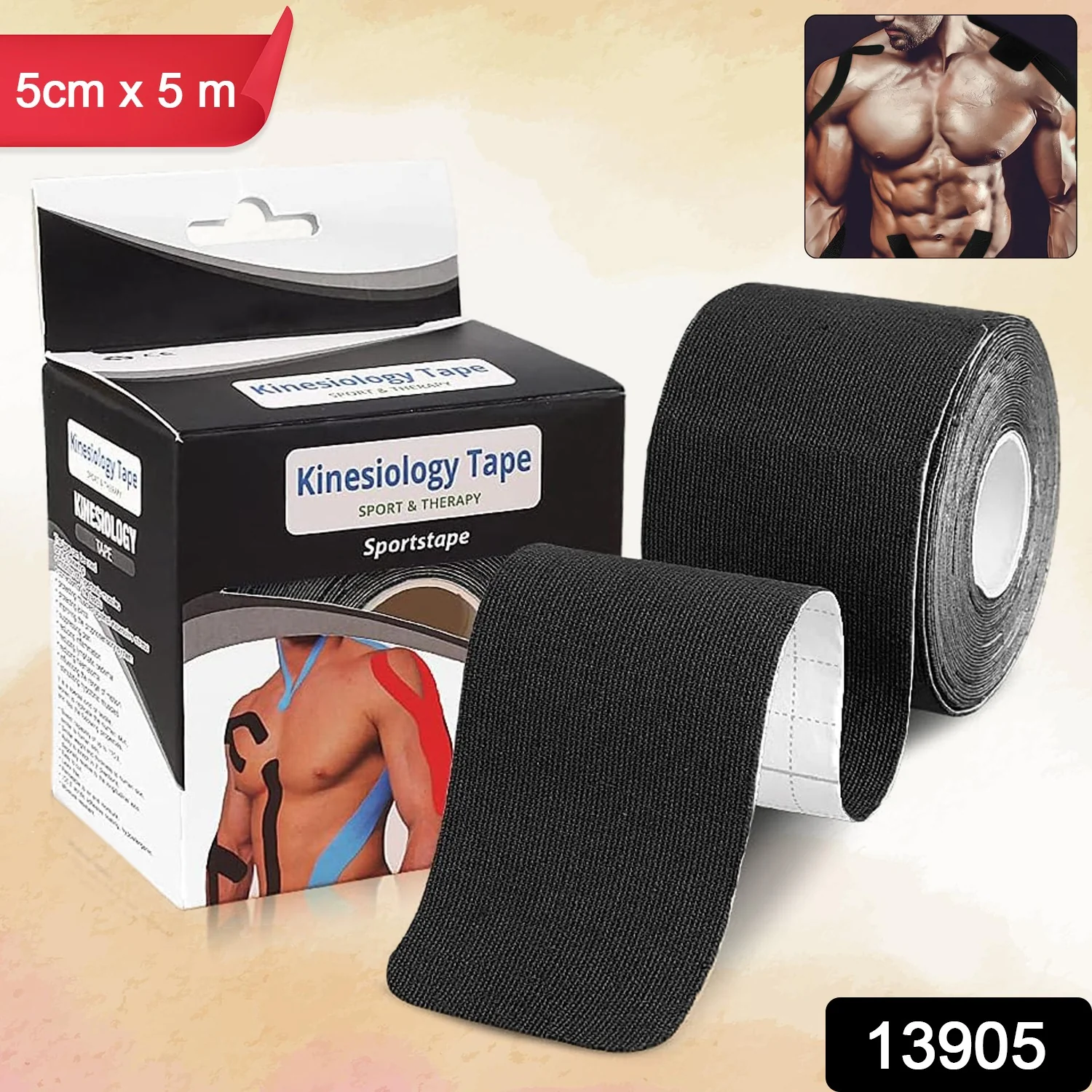 Kinesiology Tape Physiotherapy Tape For Sports Injury Pain Relief (5 cm X 5m / 1 Pc) - Image 4