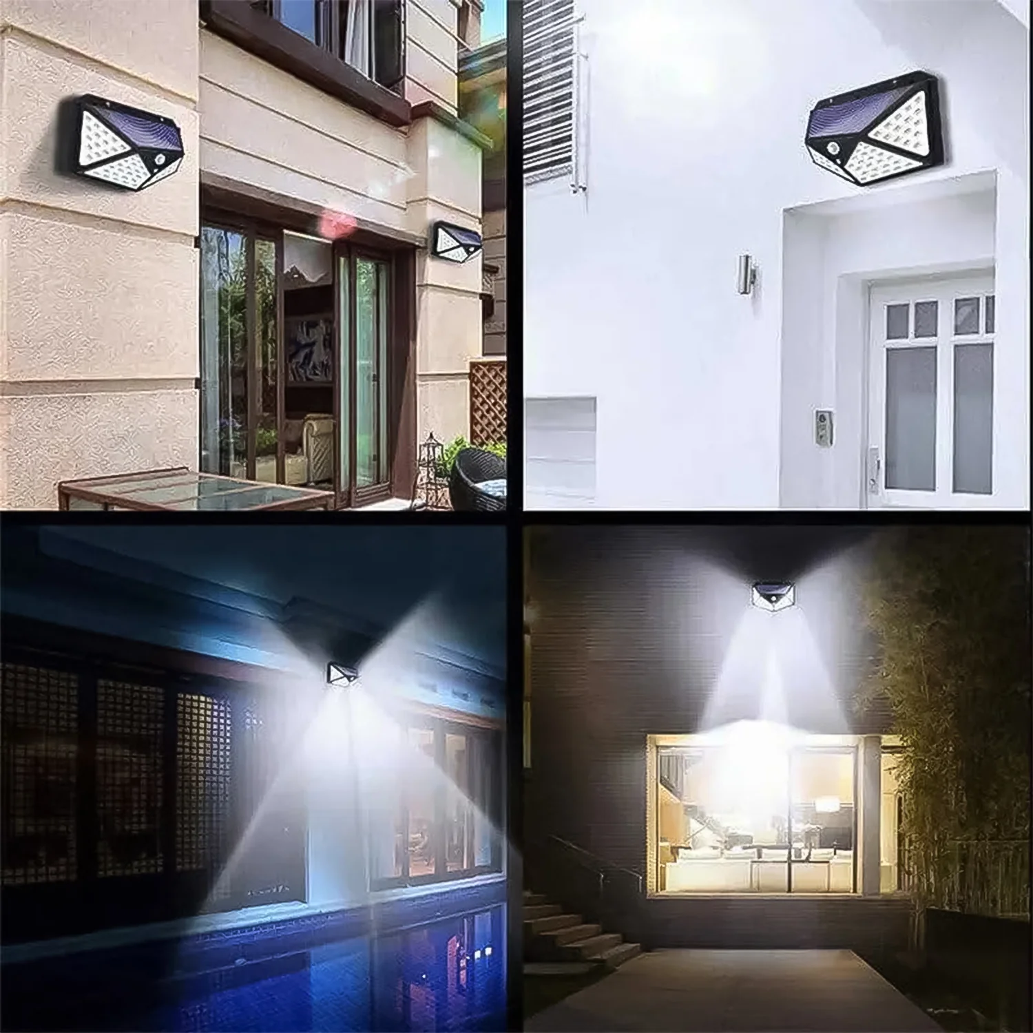 Outdoor Solar Lamp 100 LED Solar Light PIR Motion Sensor Wall Light ( 1 Pc) - Image 5