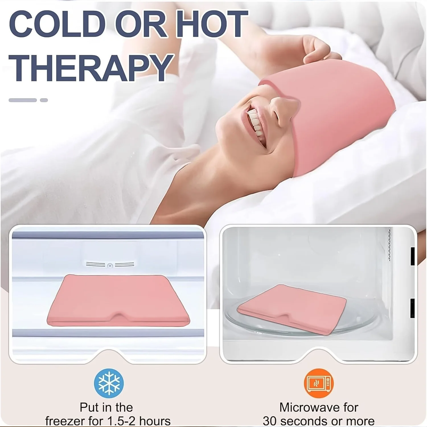 Headache Relief Hat Migraine Cap (1 pc / Black color) - Image 6