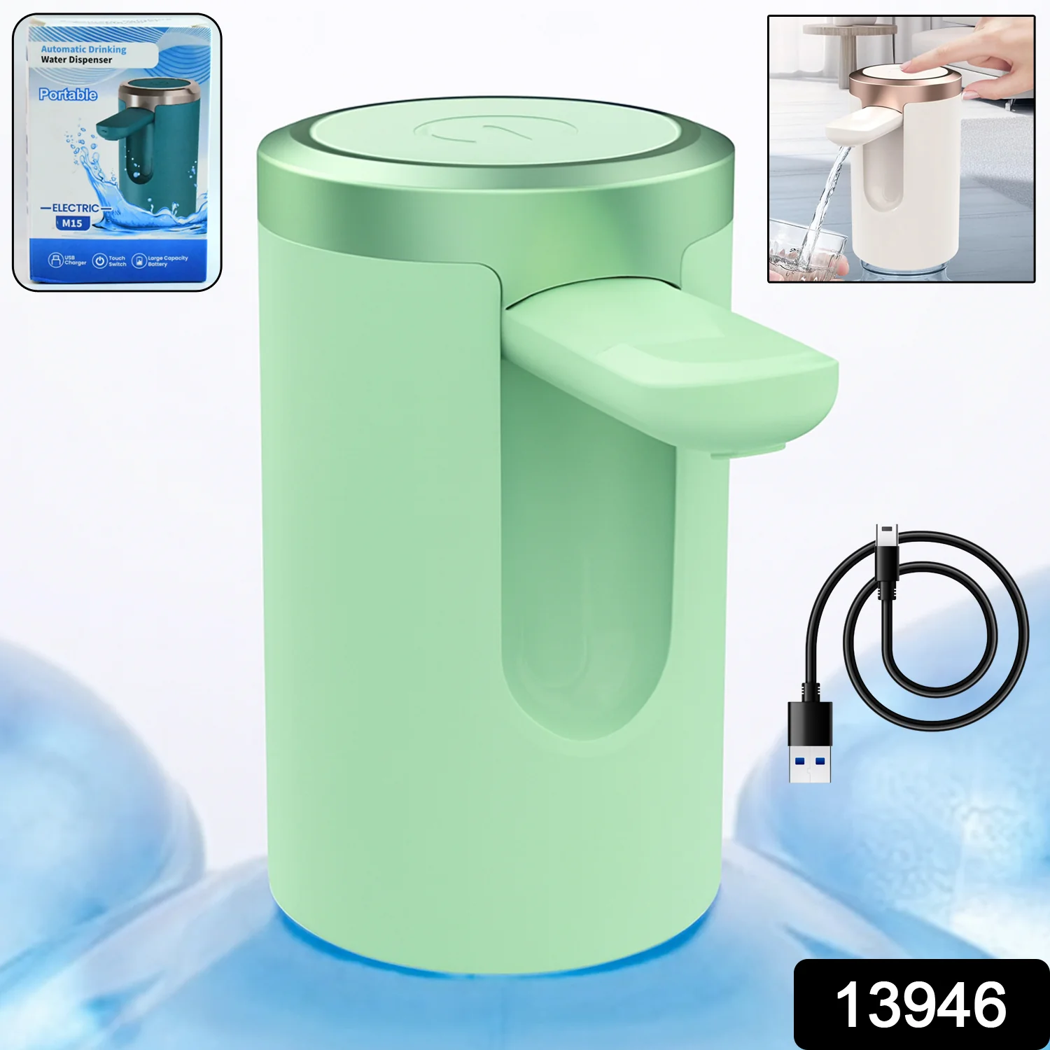 USB Rechargeable Automatic Water Dispenser for 20 Litre Bottle (1 Pc) - Image 2