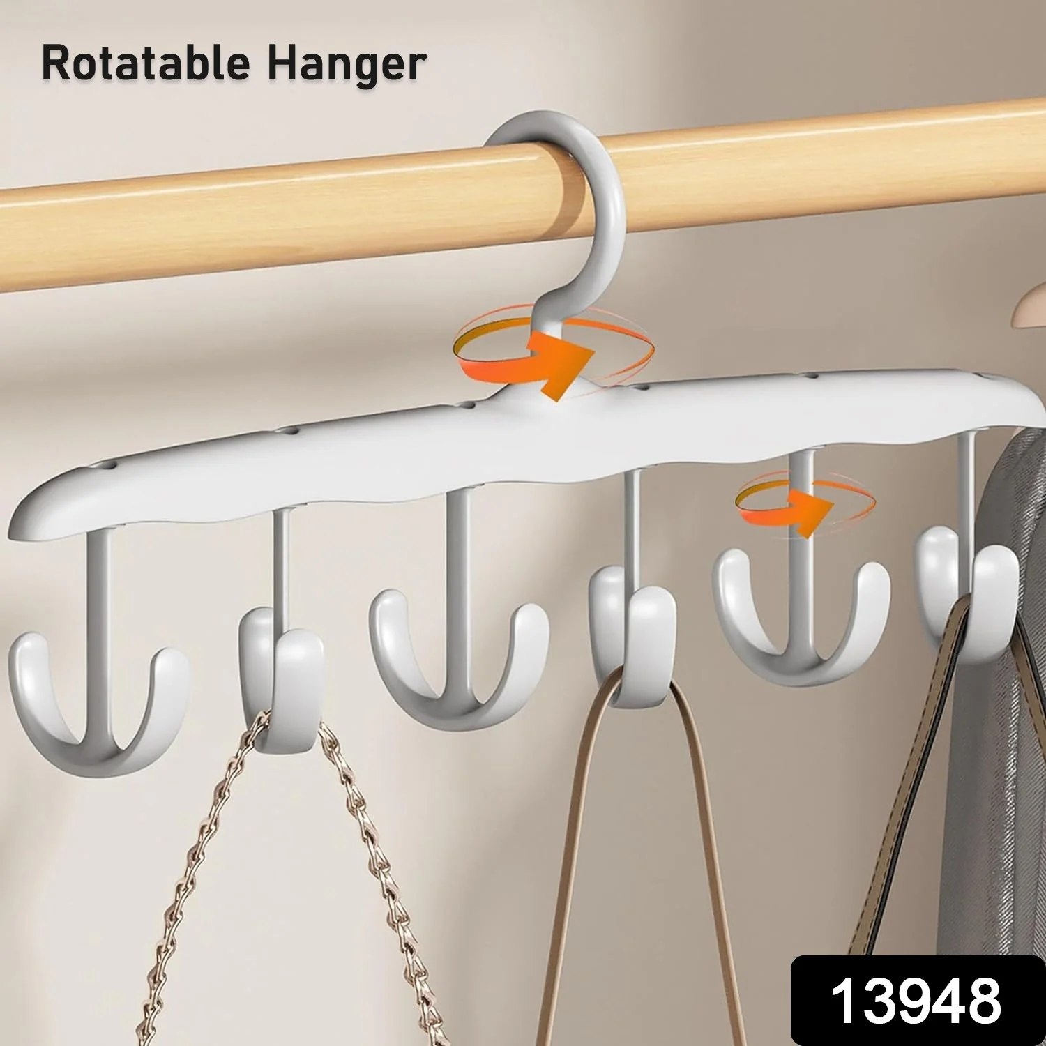 Rotatable Tank Top Hanger – Space Saving Closet Organizer Dorms & (12-Hook) - Image 2