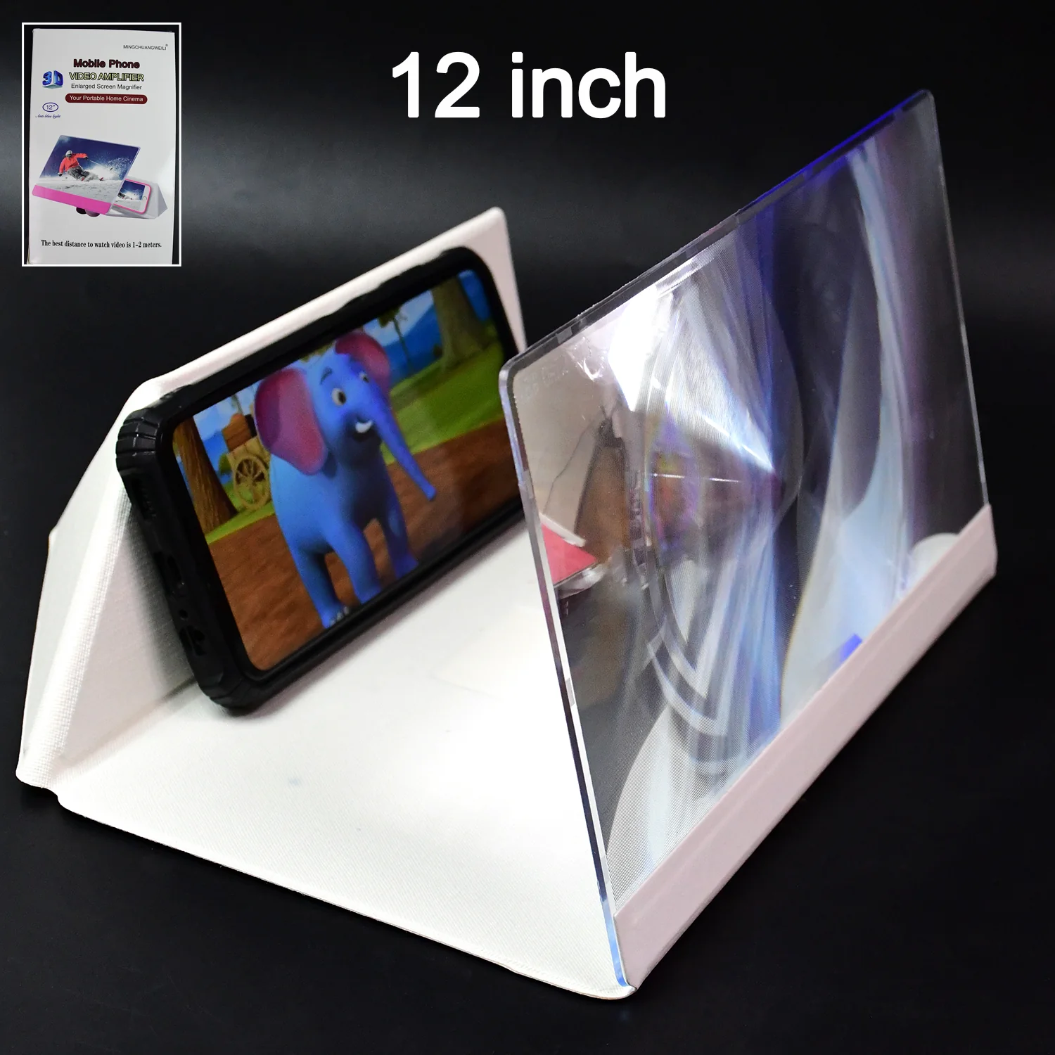 3D HD Mobile Phone Screen Magnifier Amplifier (1 Pc / 12 Inch) - Image 3
