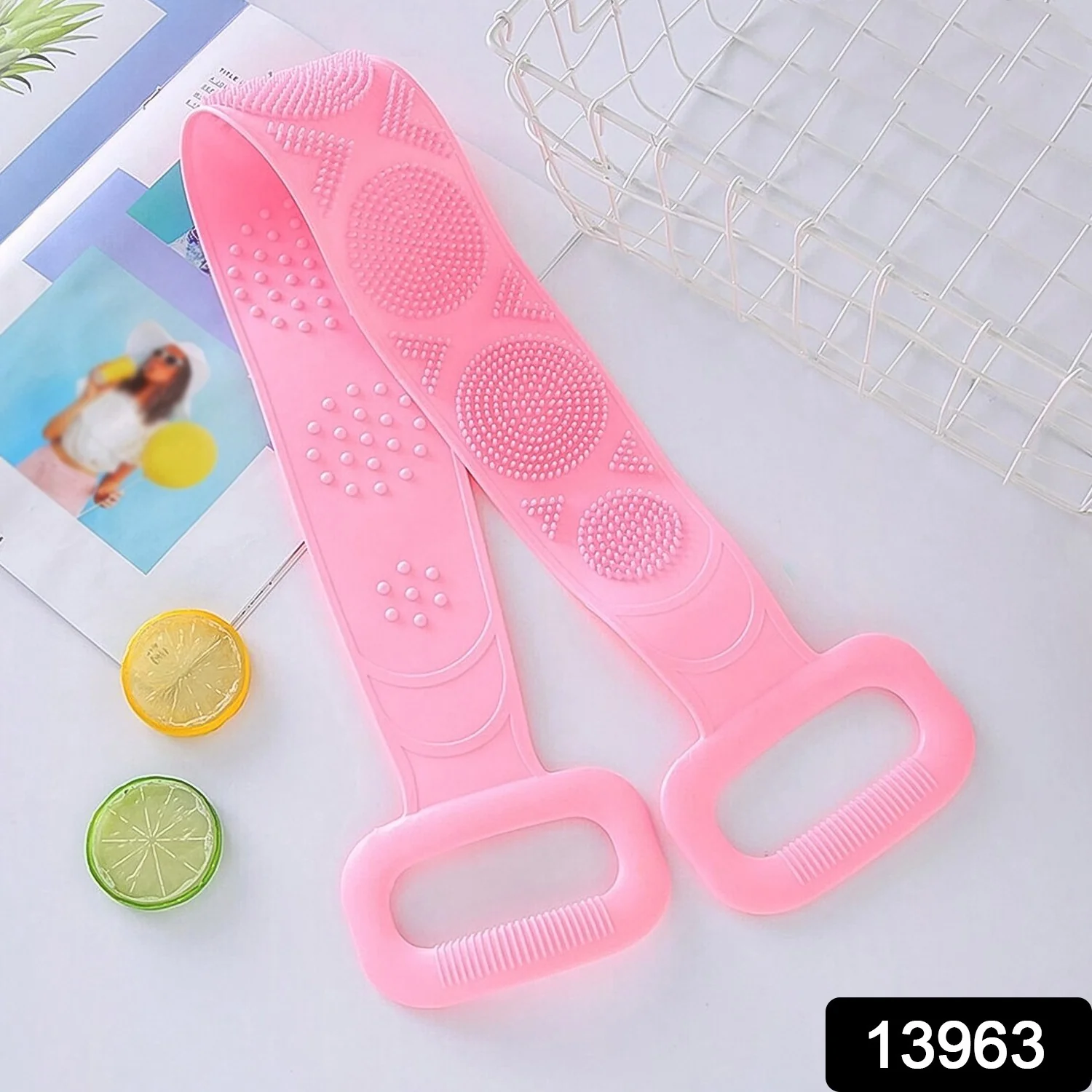 Silicone Body Back Scrubber – Double-Sided Bath Brush for Deep Cleaning - Image 2