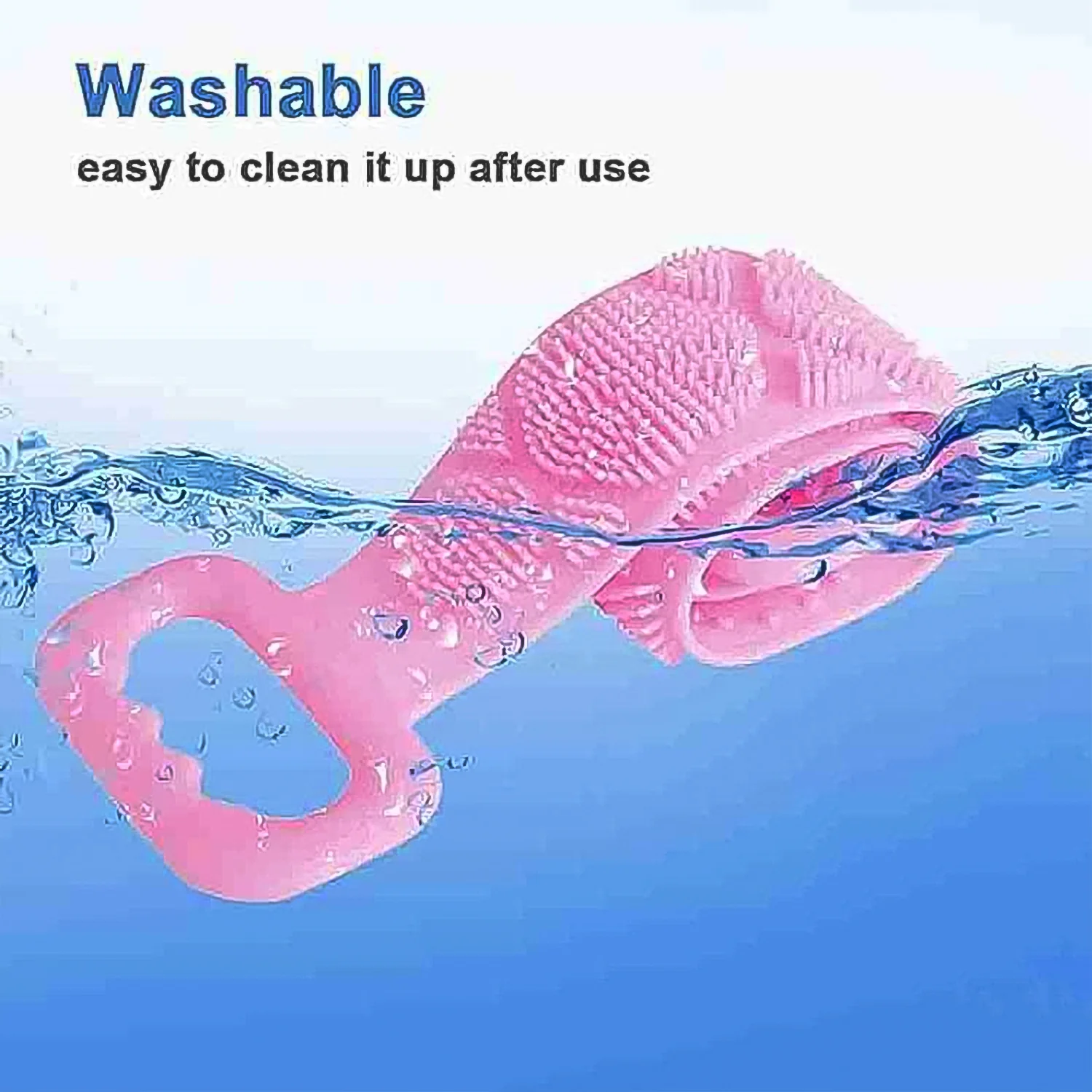 Silicone Body Back Scrubber – Double-Sided Bath Brush for Deep Cleaning - Image 3