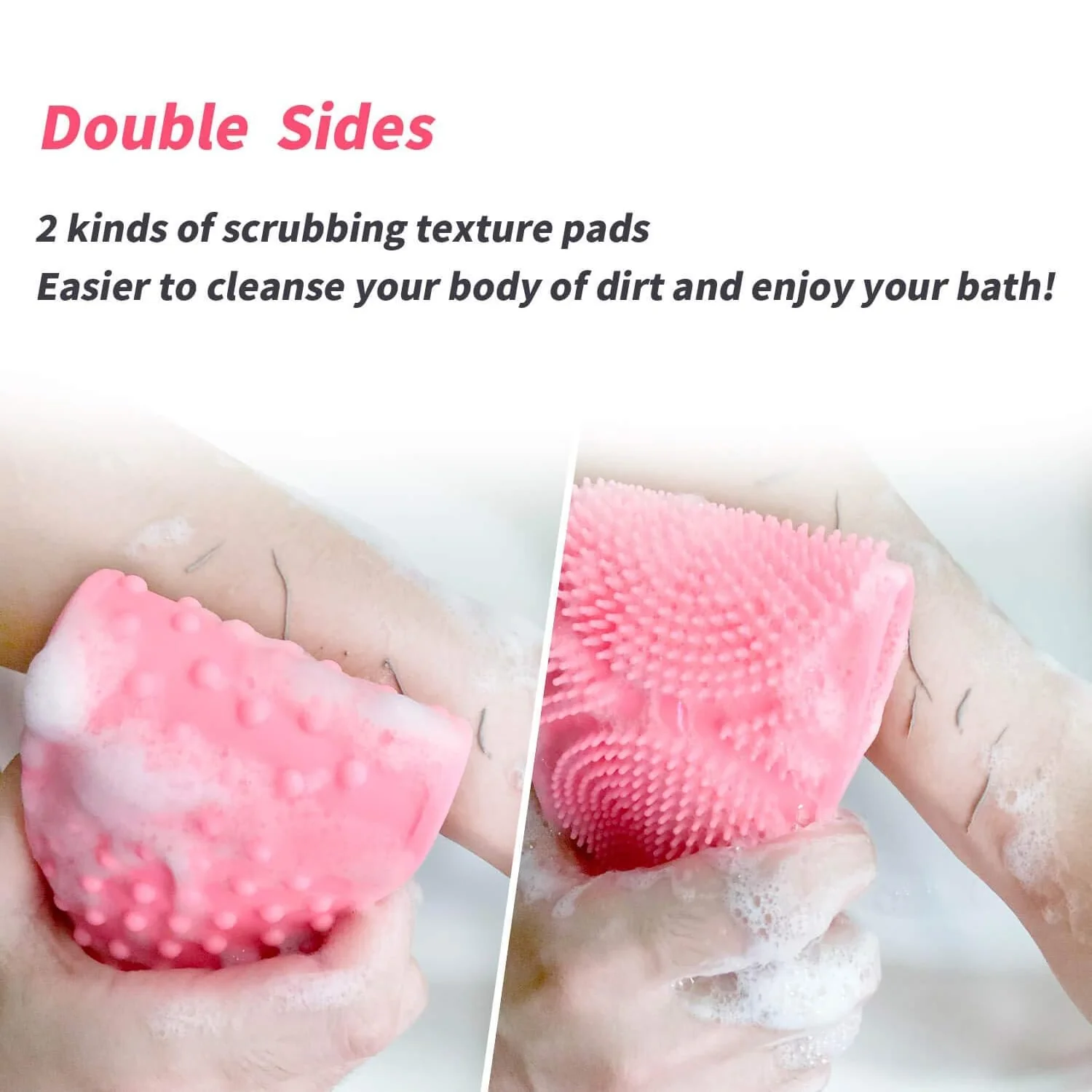 Silicone Body Back Scrubber – Double-Sided Bath Brush for Deep Cleaning - Image 7