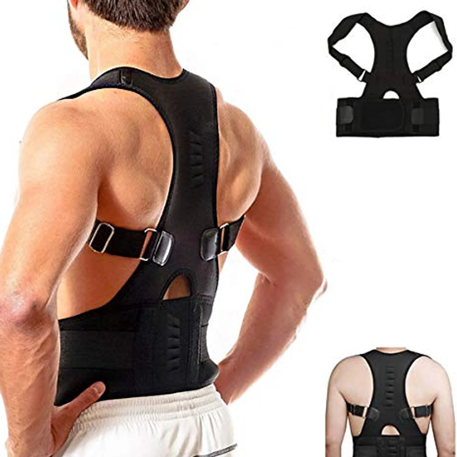 Adjustable Magnetic Power Back Support Correction Belt (1 Pc / XL) - Image 4