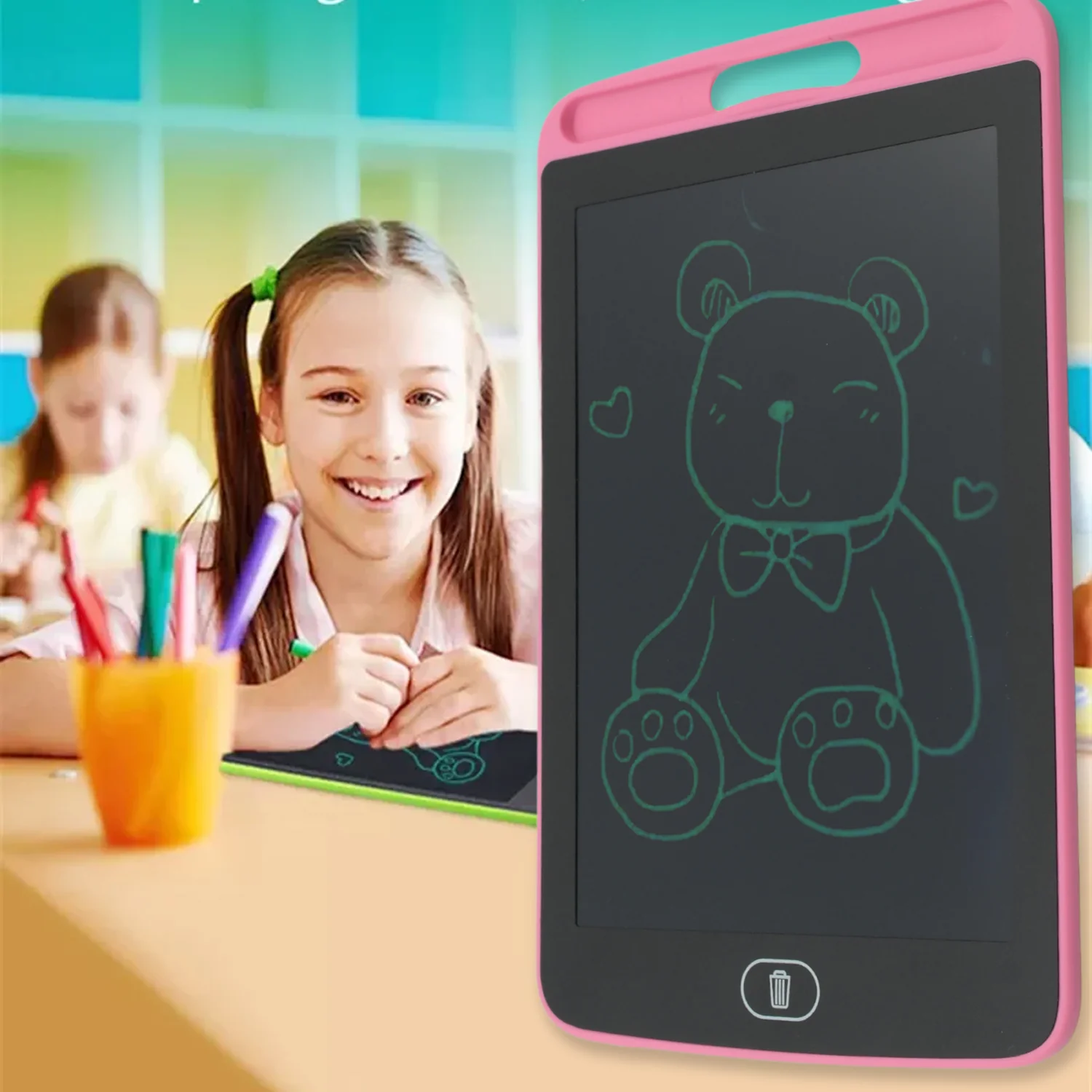Portable LCD Writing Board Slate  Notes Digital Notepad with Pen (8.5 inch) - Image 6