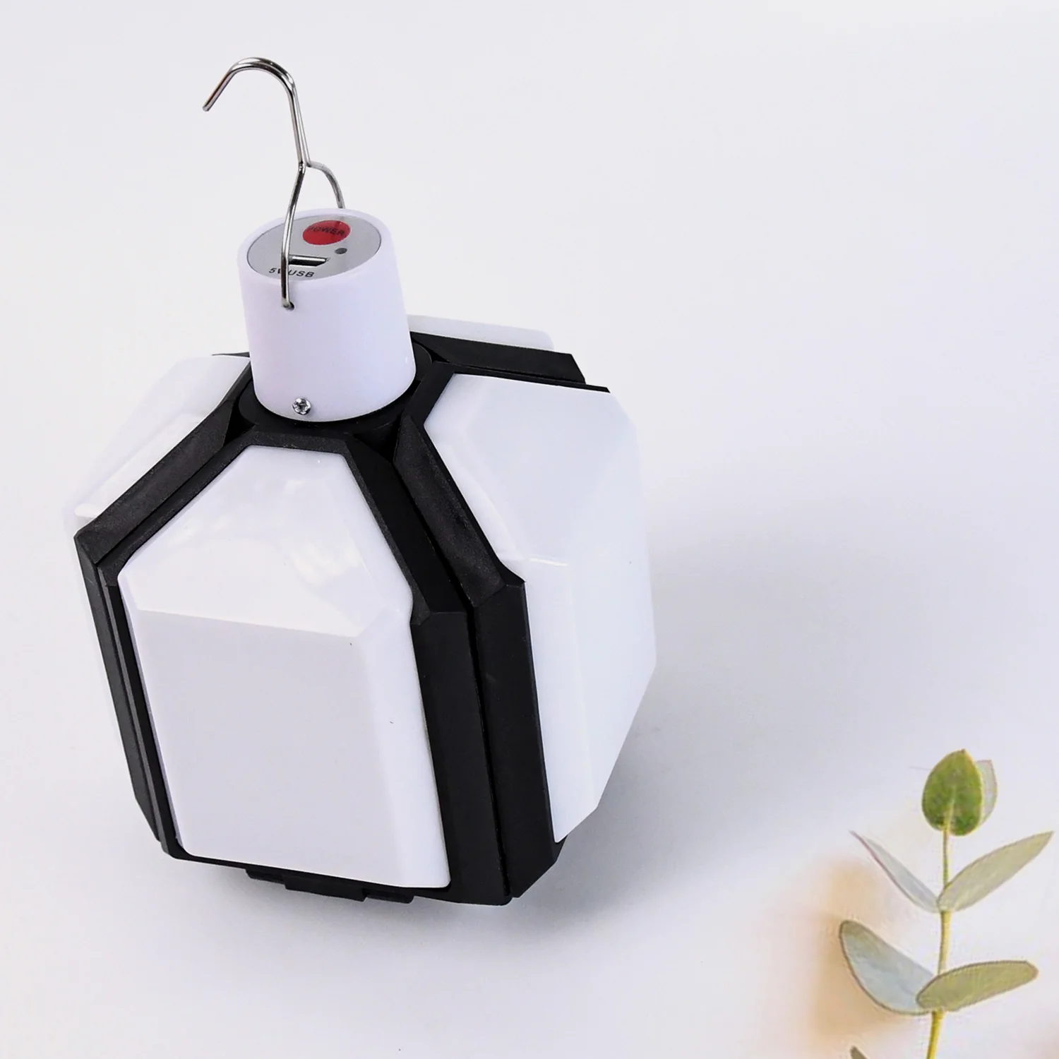 Foldable Camping Light USB Rechargeable LED Lamp with Hanging Hook (1 Pc) - Image 5