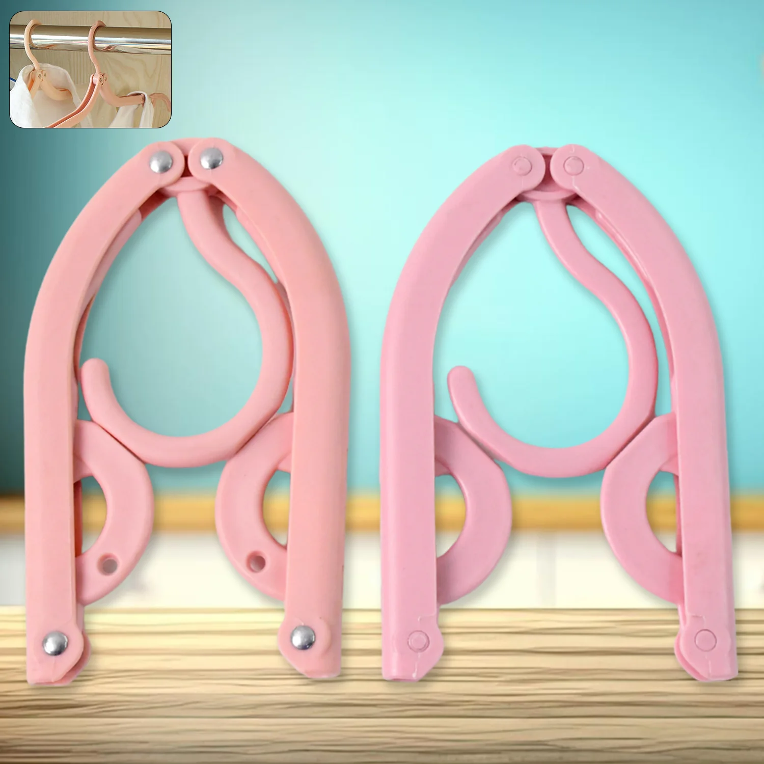 Travel Hangers, Portable Folding Clothes Hangers (1 Pc) - Image 4