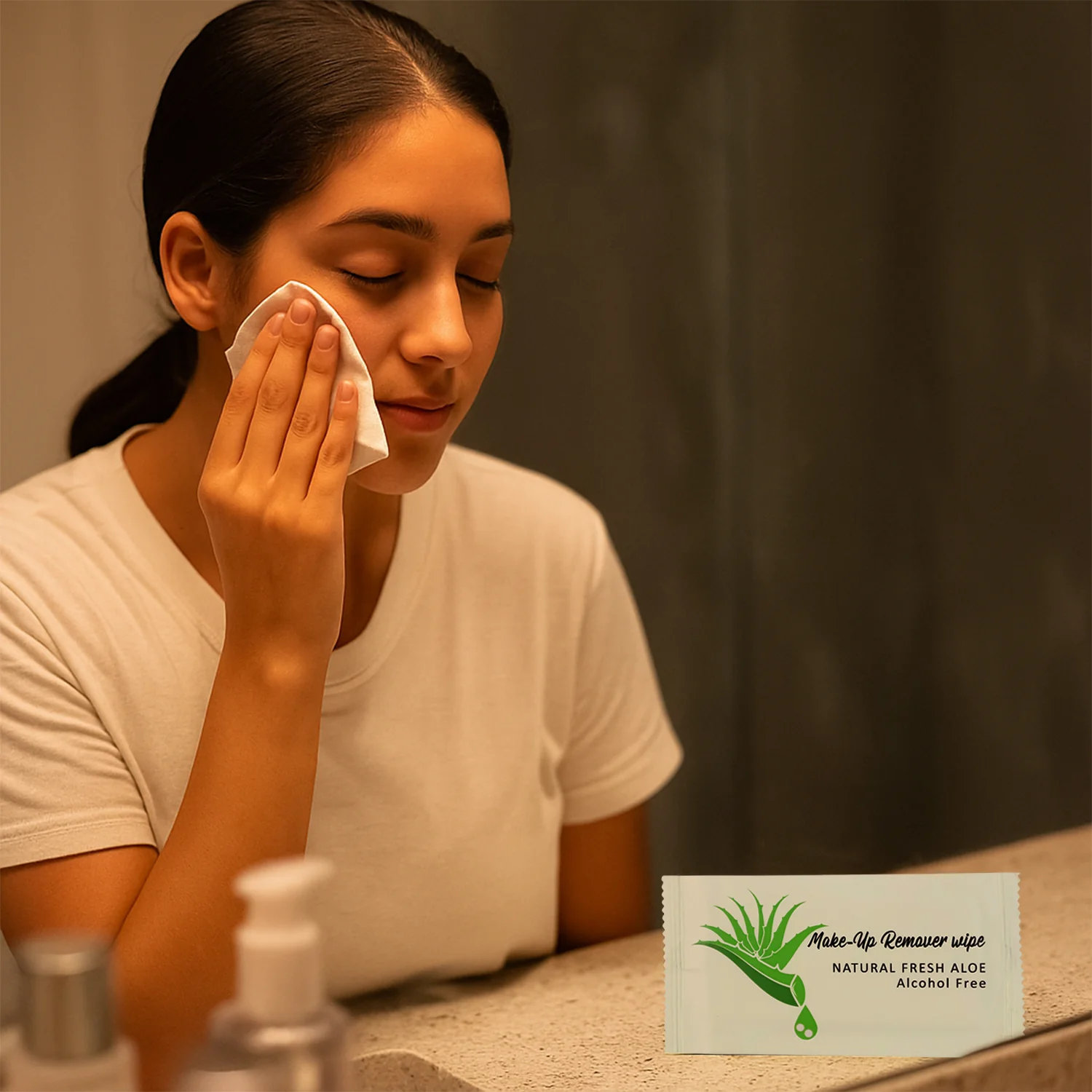 Premium Natural Aloe Makeup Remover Wipes (Pack of 10 Pc) - Image 8