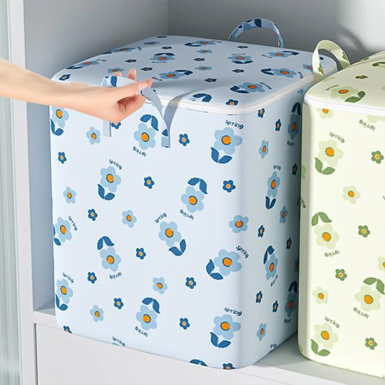 Foldable Clothes Storage Comforter Organizer Storage (100 L / Mix Color) - Image 10