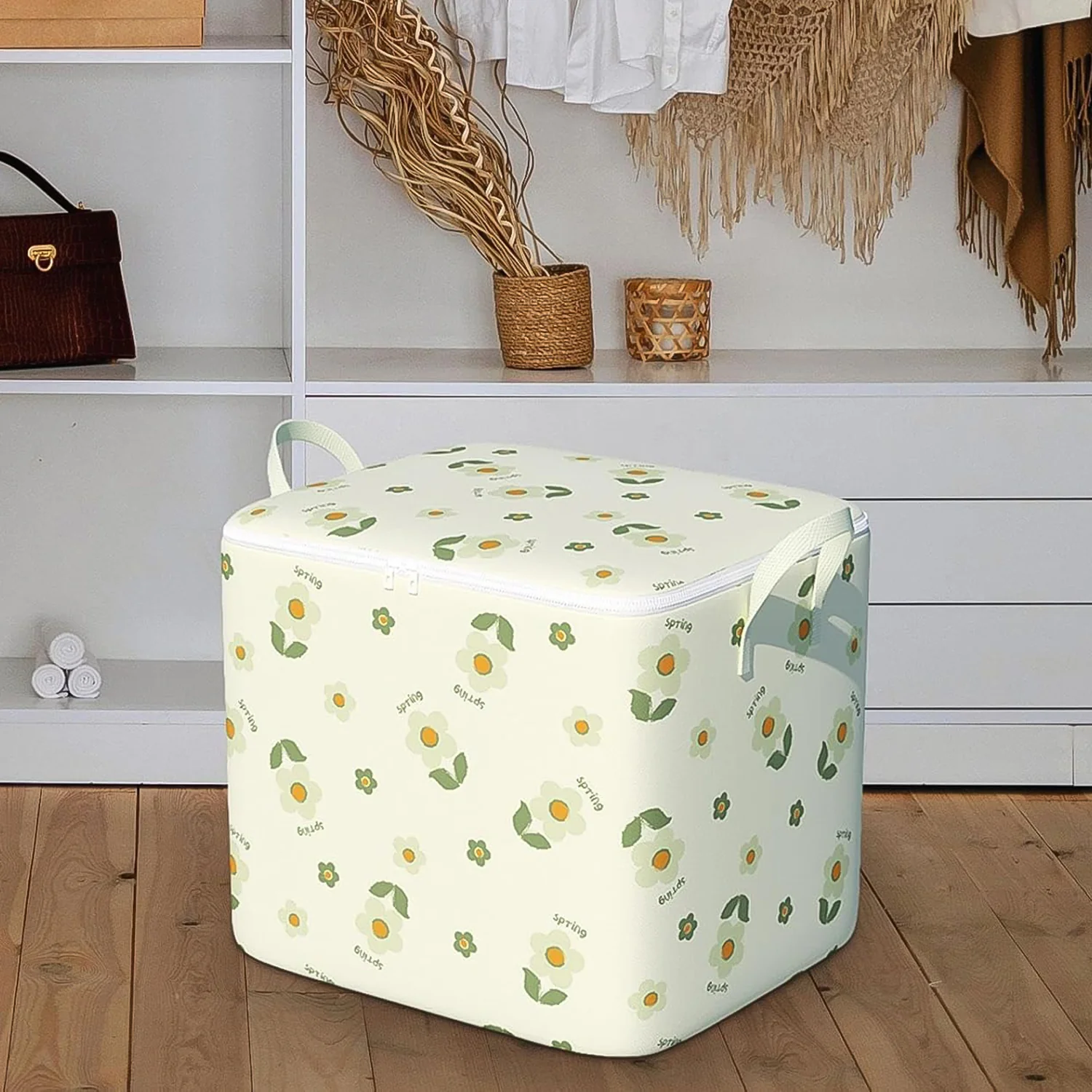 Foldable Clothes Storage Comforter Organizer Storage (100 L / Mix Color) - Image 4