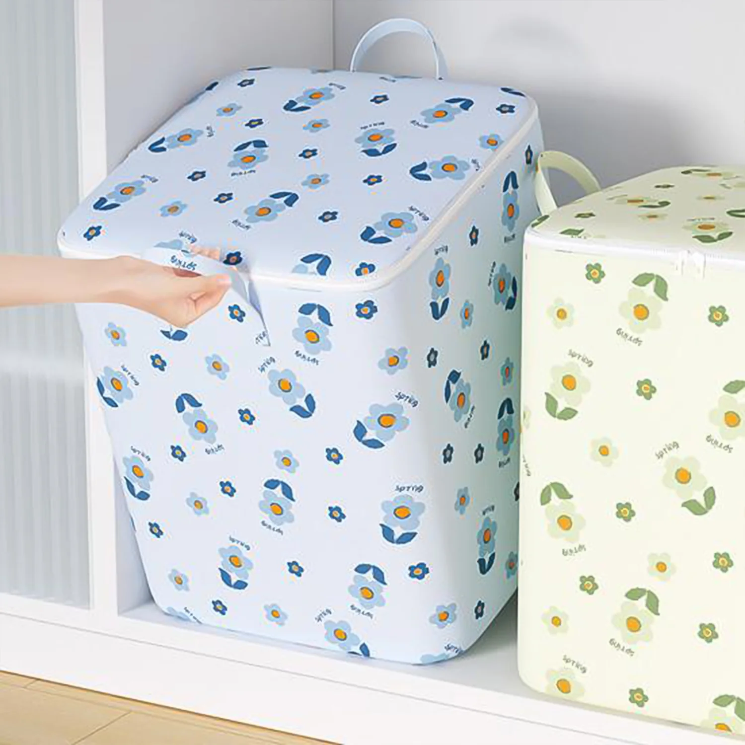 Foldable Clothes Storage Comforter Organizer Storage (100 L / Mix Color) - Image 7