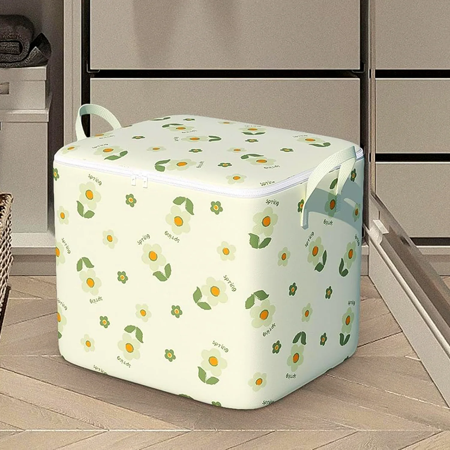 Foldable Clothes Storage Comforter Organizer Storage (100 L / Mix Color) - Image 8
