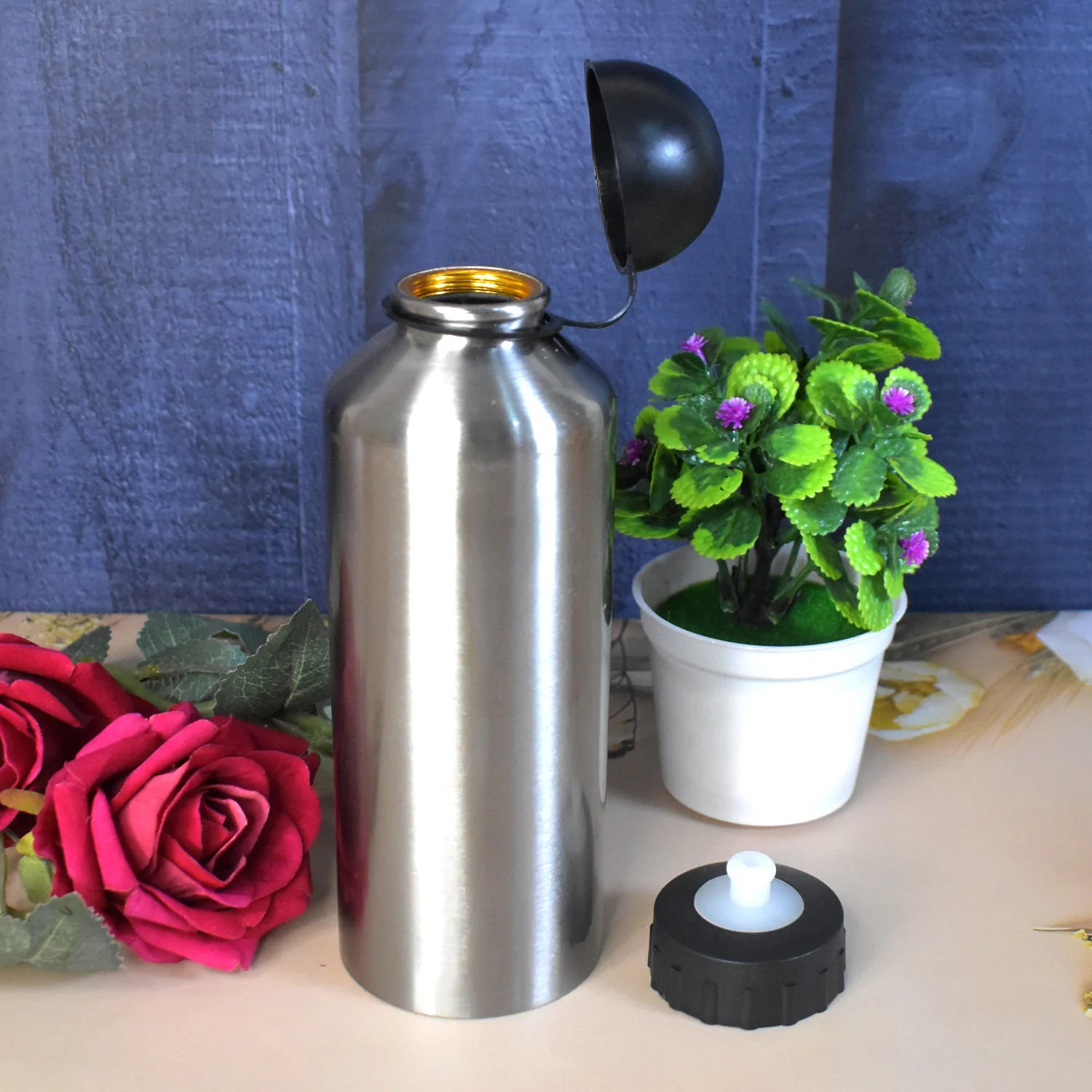 Aluminium Sports Water Bottle Look for Sports Gym (Capacity 500 ML Approx) - Image 4